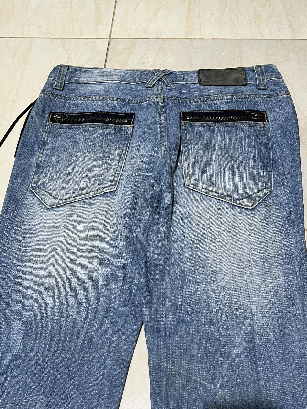 Japanese Brand Lagust Flare Distressed Denim Size US 31 - 4 Thumbnail