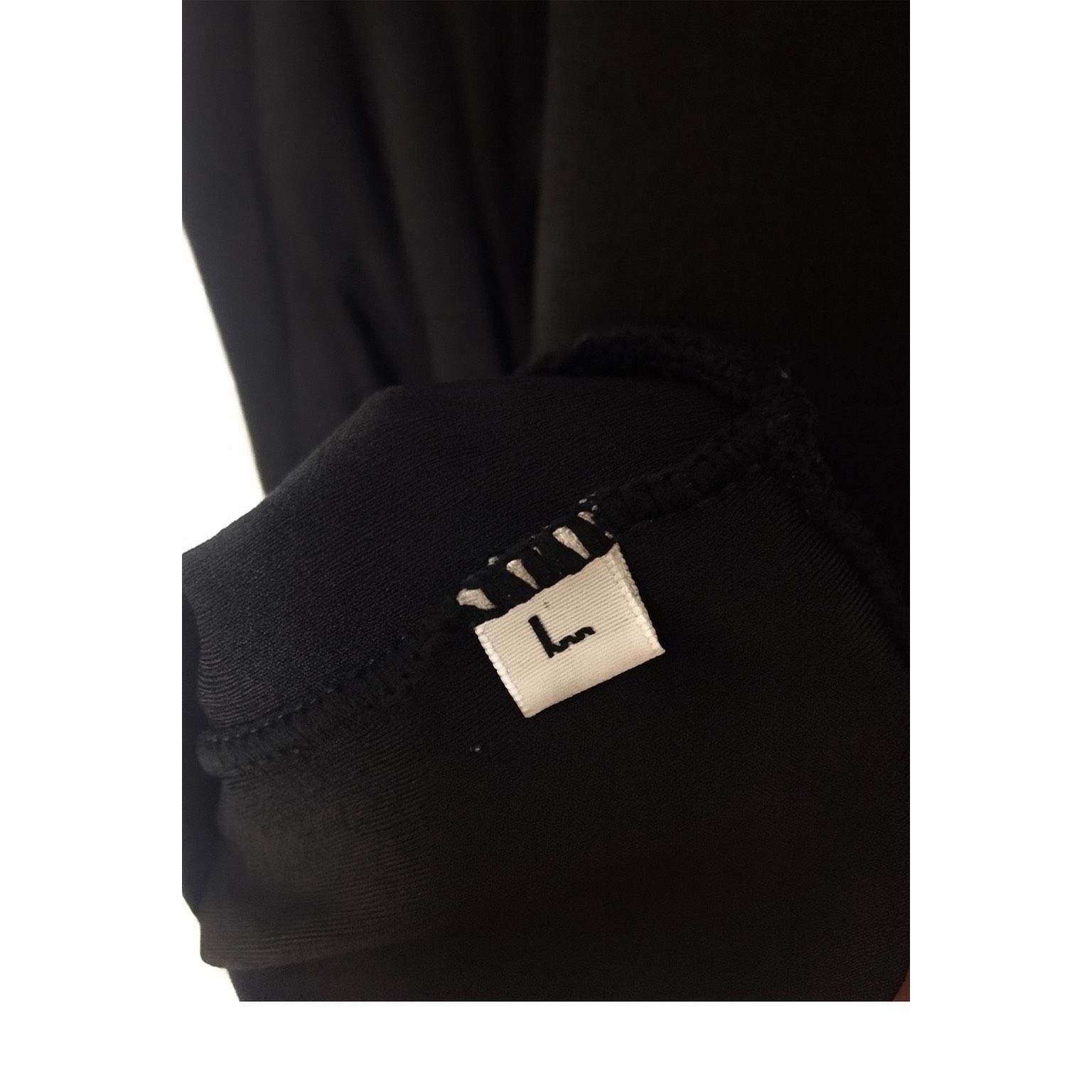 Other Black Active Fitted Long Sleeve Top | Size L | High Collar L Size L / US 10 / IT 46 - 4 Thumbnail