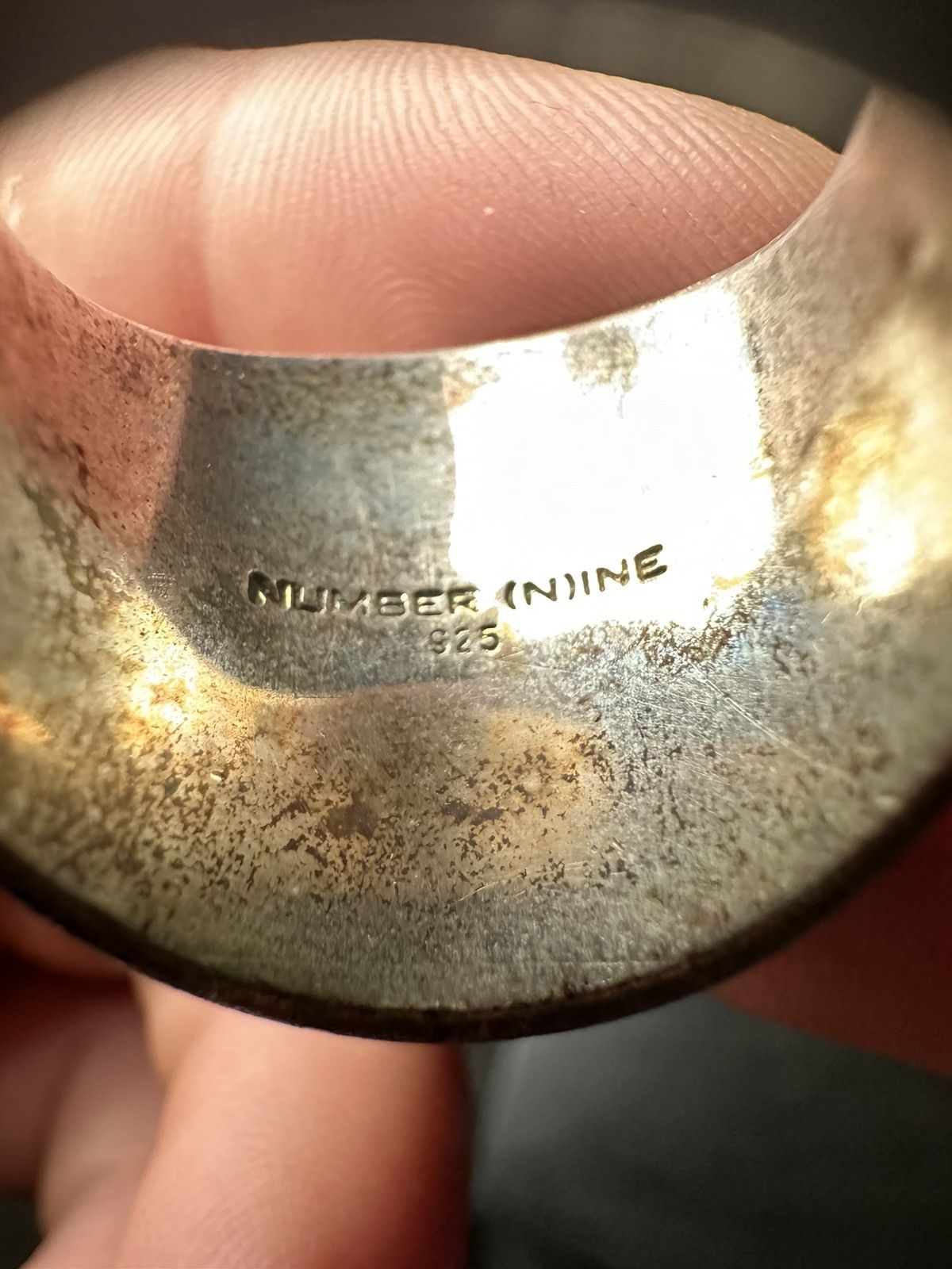 Number (N)ine Jam Home Made Skull Signet Ring Sz 8.5 Size ONE SIZE - 5 Thumbnail