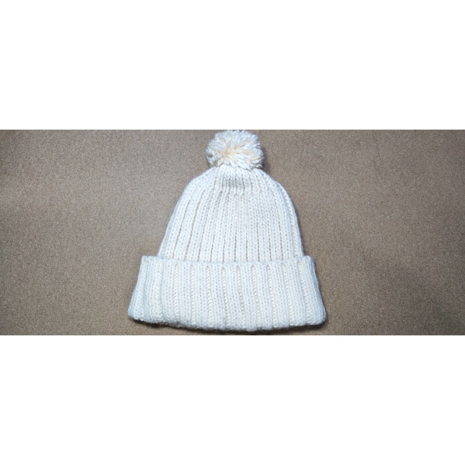Napapijri Napapijri Beanie One Size White Wool Blend Knitted Pom Pom Bobble Hat Men Women Unisex Adults Norway Wool Acrylic Thermal Knit Style: Beanie Size ONE SIZE - 4 Thumbnail