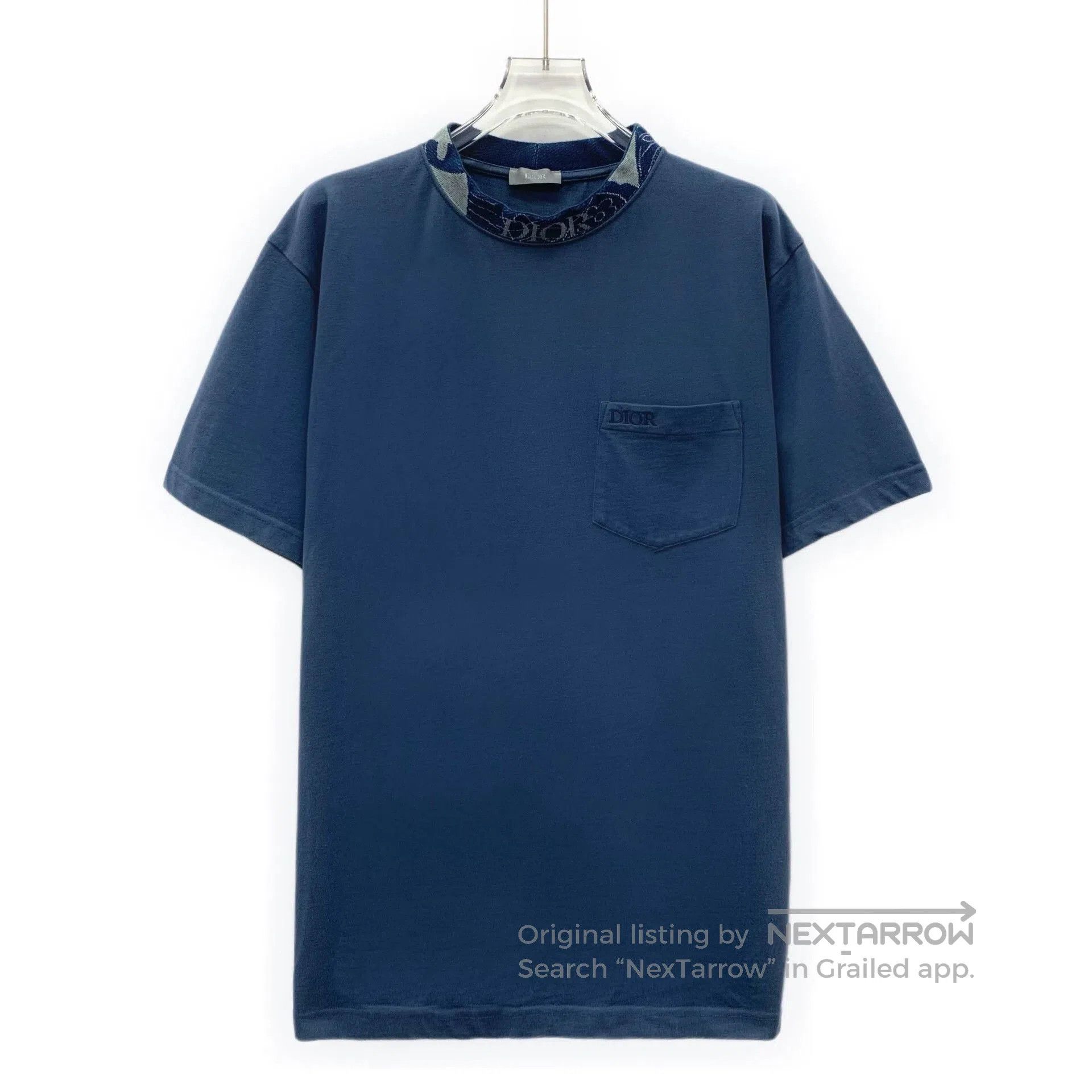 Dior dior blue pocket logo embroidered t-shirt. Size US S / EU 44-46 / 1 - 1 Thumbnail