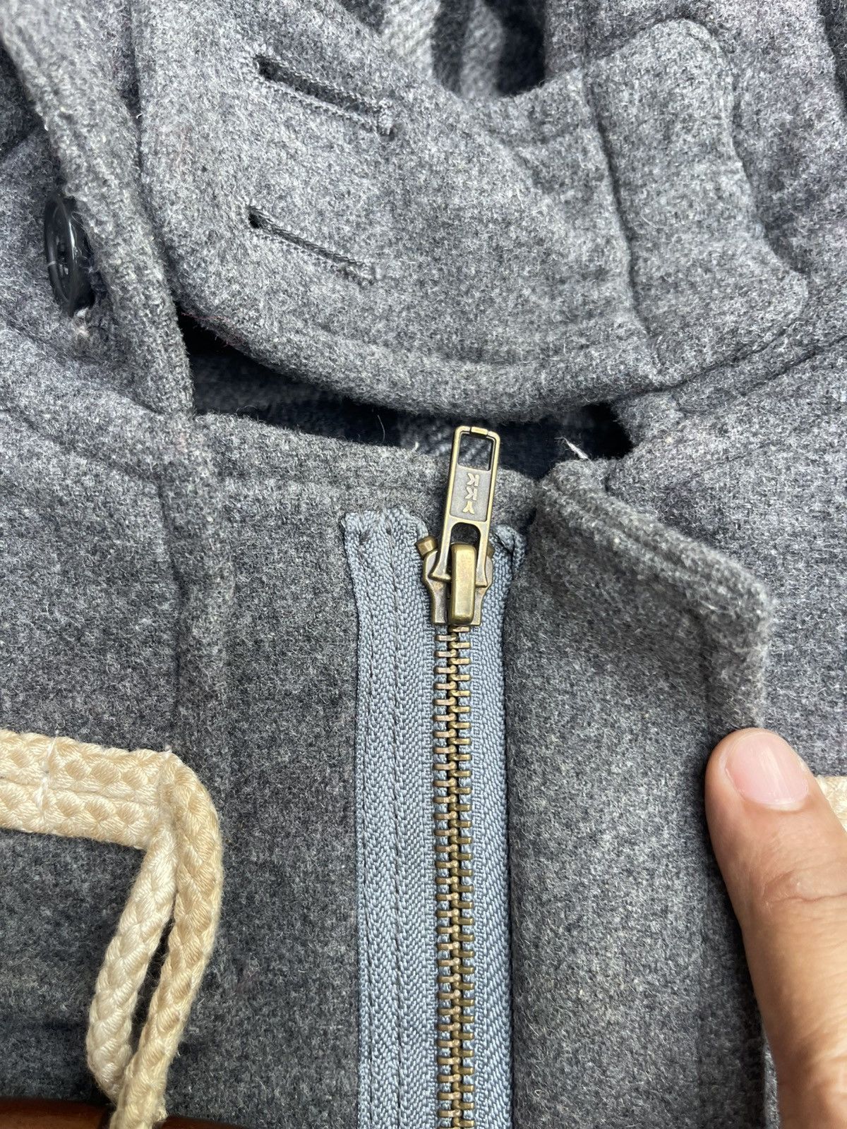Boycott Boycott Wool Toggle Duffle Coat with Faux Fur Hood Size US S / EU 44-46 / 1 - 5 Thumbnail
