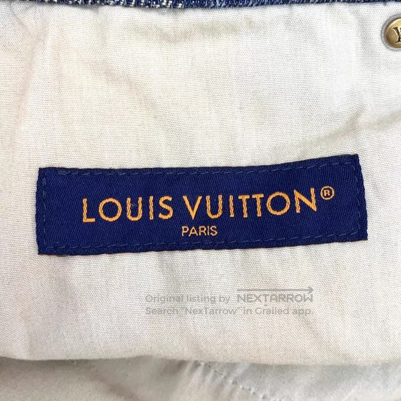 Louis Vuitton Louis Vuitton Blue Feidun Checker Denim Pants Size US 33 - 6 Thumbnail