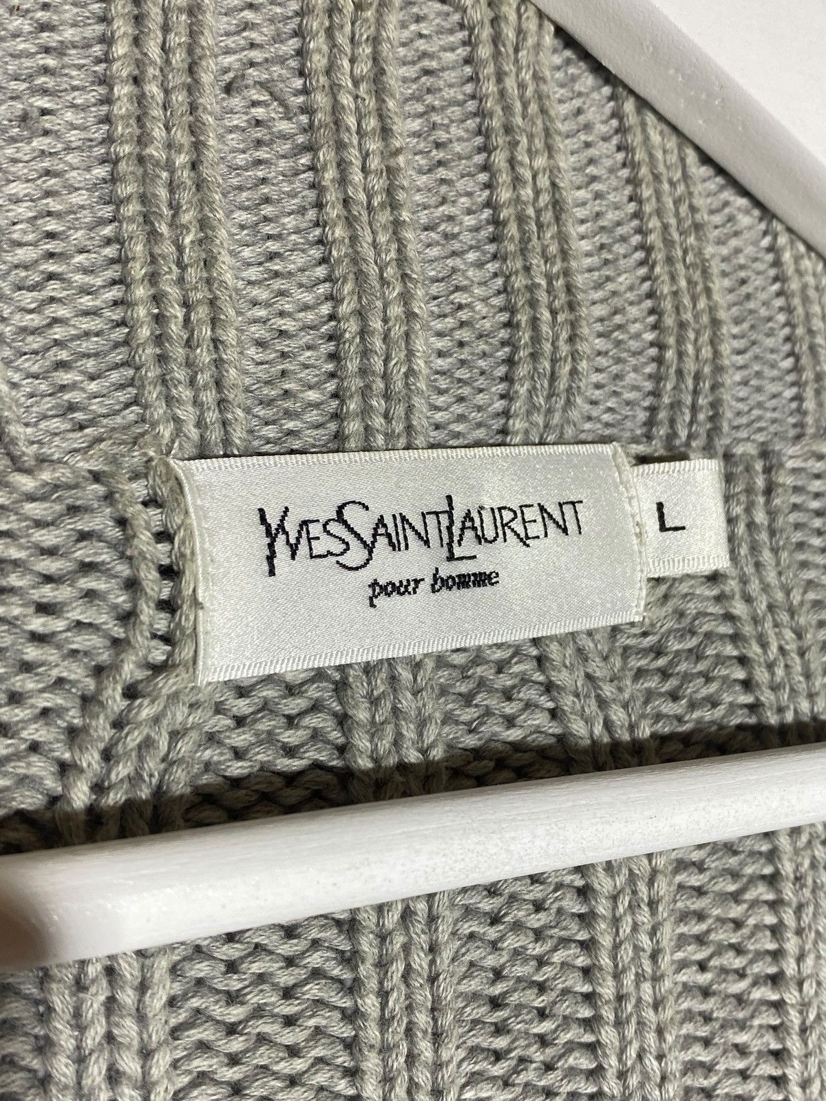 Yves Saint Laurent YSL Yves Saint Laurent 1/4 Zip Knit Pullover Vintage Sweater Size US L / EU 52-54 / 3 - 13 Thumbnail