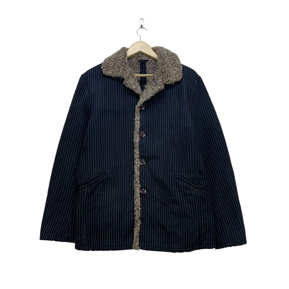 Japanese Brand × Le Grande Bleu (L.G.B.) Japanese Brand Urban Collection Shearling Hikory Stripe Size US M / EU 48-50 / 2 - 2 Thumbnail