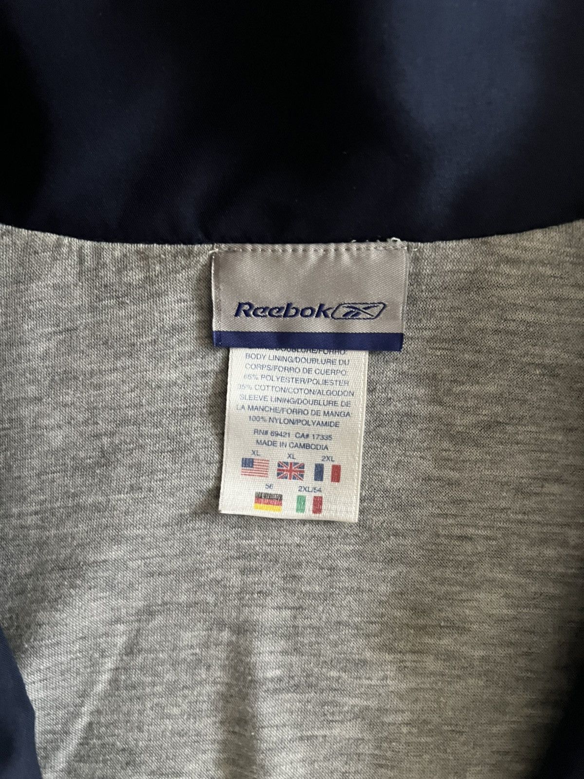 Reebok × Vintage Reebok Vintage Track Jacket- Blue - XL Mens Size US XL / EU 56 / 4 - 4 Thumbnail