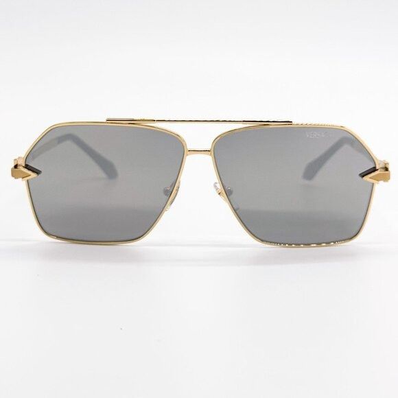 Versace NEW VERSACE SUNGLASSES VE2284 1002/6G GOLD MEN EYEWEAR VE228 Size ONE SIZE - 4 Thumbnail