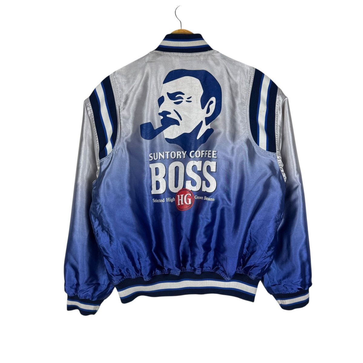 Japanese Brand ⚡️SUNTORY BOSS COFFEE REVERSIBLE BOMBER JACKET Size US L / EU 52-54 / 3 - 9 Thumbnail