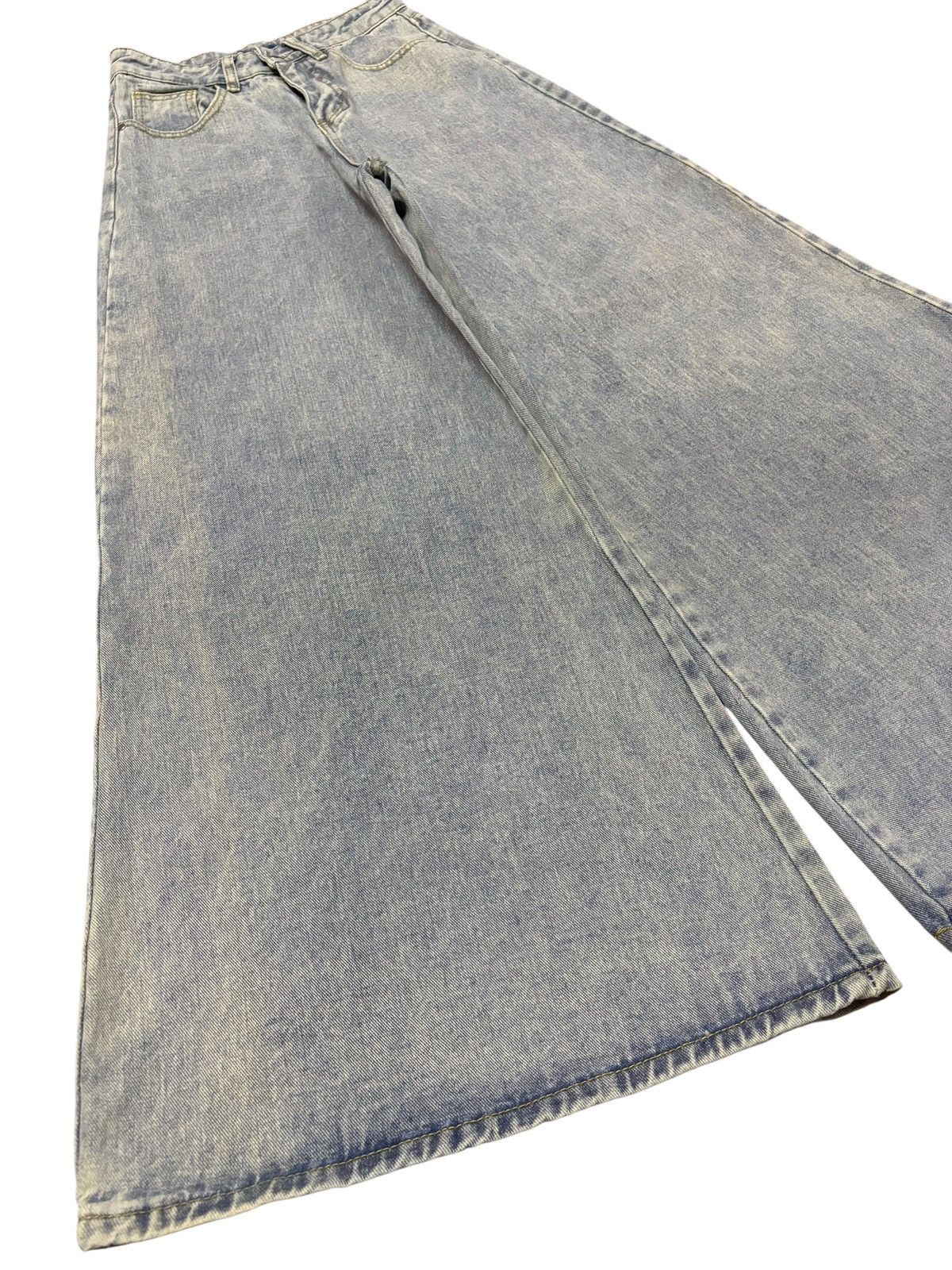 Japanese Brand Vtg Japanese Brand Baggy Blue Washed Jeans Size 30" / US 8 / IT 44 - 3 Thumbnail
