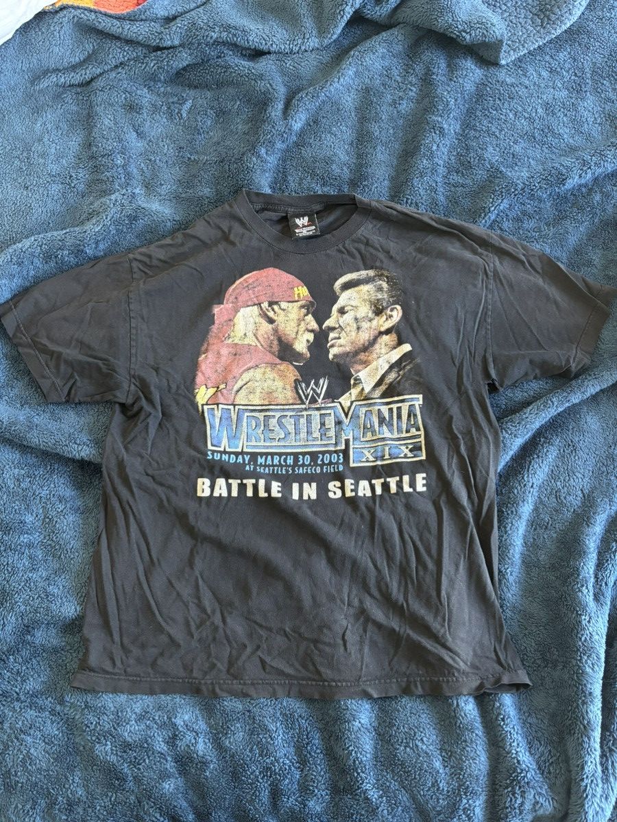 WWE Vintage WWE Battle In Seattle Wrestle Mania Shirt Size US XL / EU 56 / 4 - 1 Thumbnail