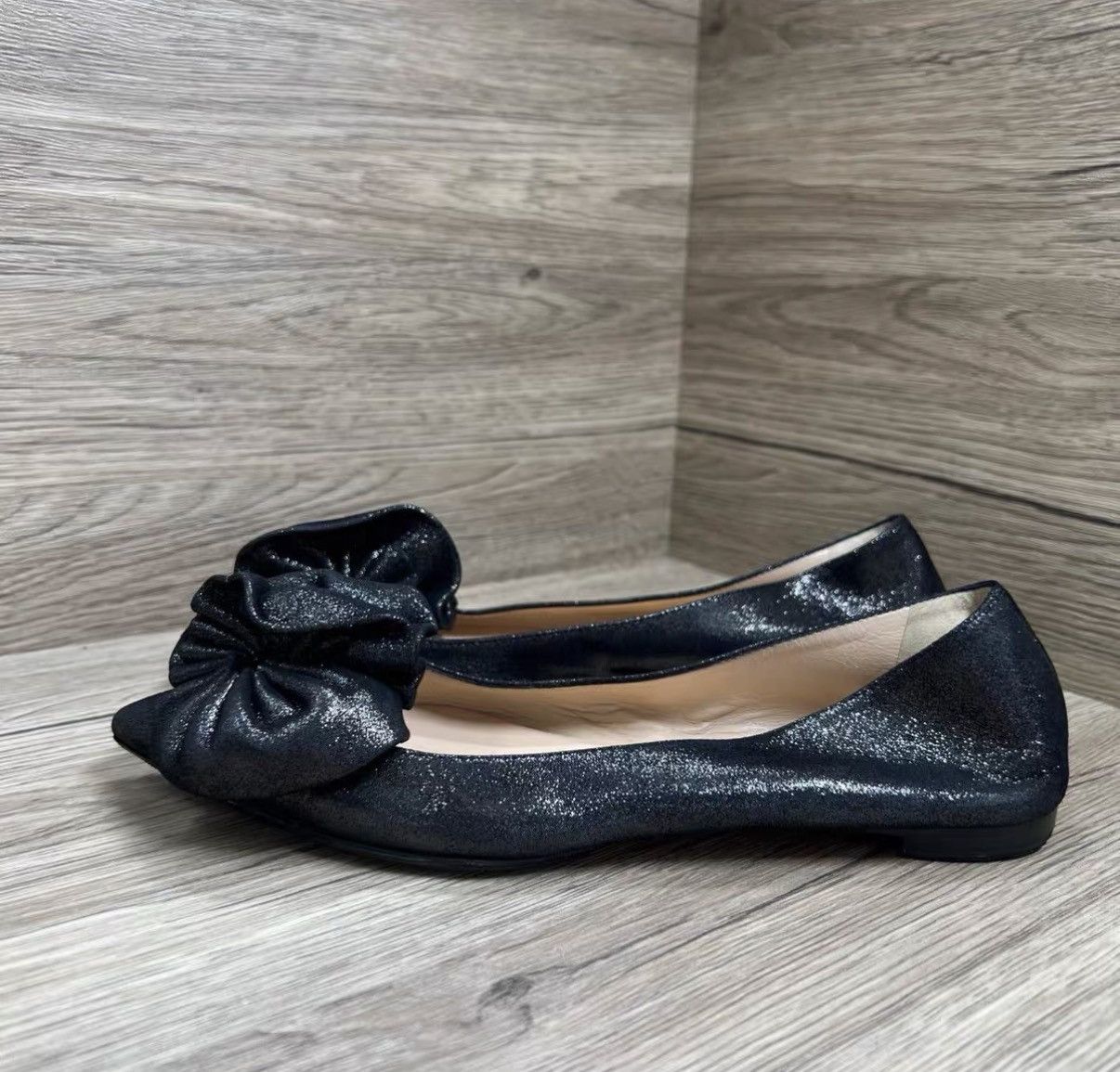 Christian Louboutin Christian Louboutin Glitter Flat Shoes J41 Size US 6.5 / IT 36.5 - 1 Thumbnail