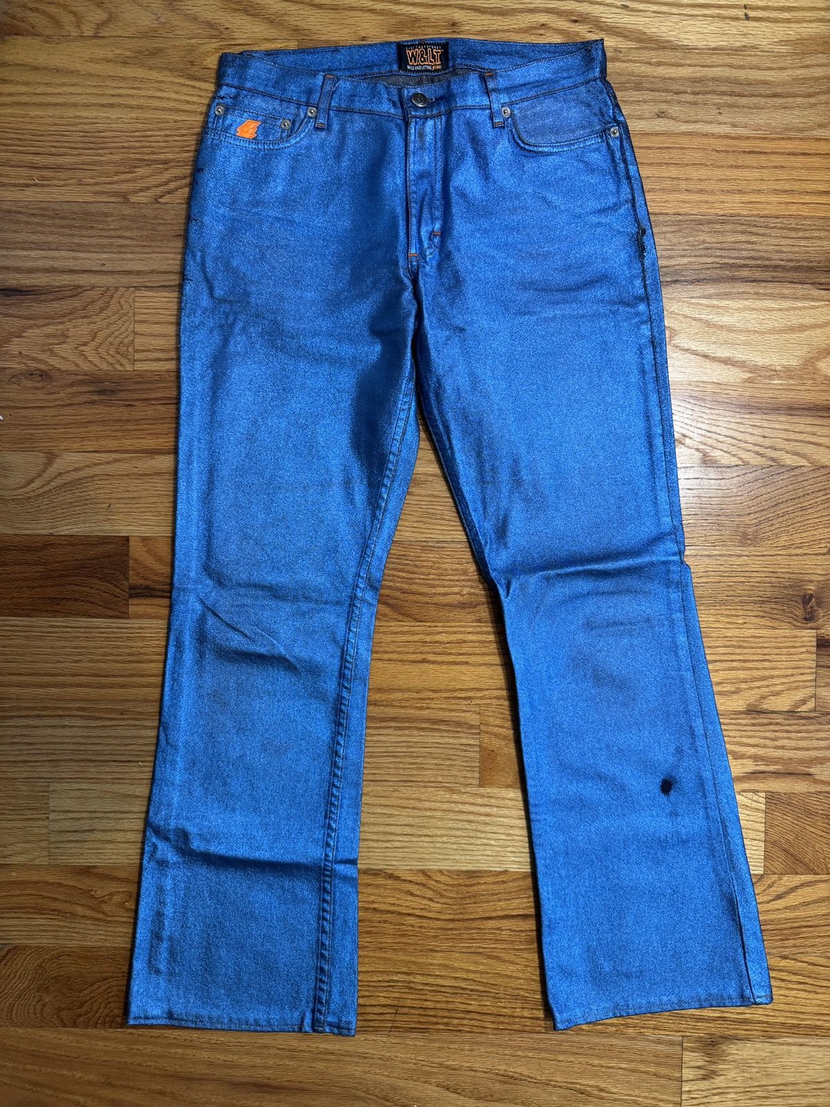 Walter Van Beirendonck Wild & Lethal Trash Glitter Denim Size US 29 - 1 Thumbnail