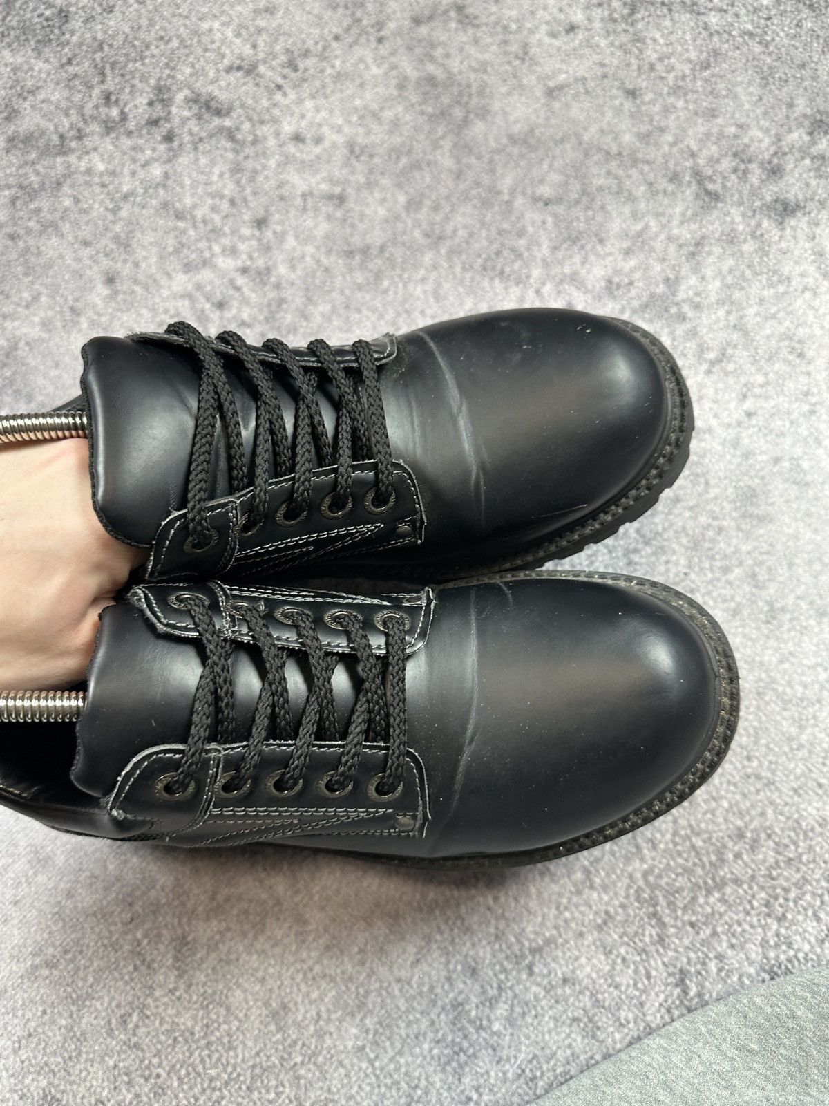 Genuine Leather Y2K Leather Boots Style Maison Margiela Alt Streetwear 42 Us Size US 8 / EU 41 - 3 Thumbnail