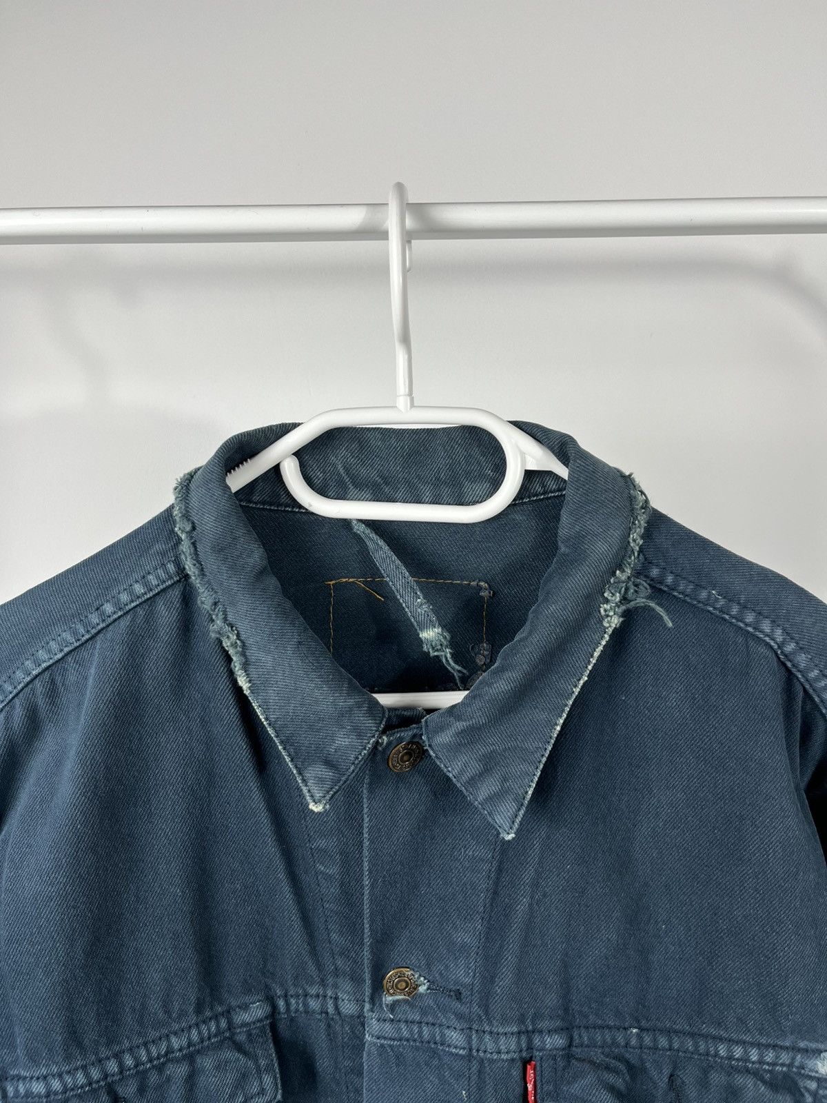Levi's Vintage Levi’s Faded Green Denim Jacket Distressed Worn Look Size US L / EU 52-54 / 3 - 4 Thumbnail