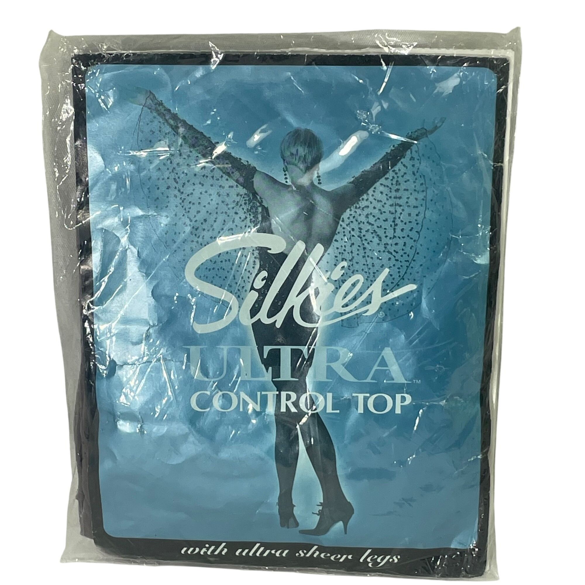 Vintage Silkies Ultra Control Top Pantyhose Queen XL Misty Grey With Size ONE SIZE - 3 Thumbnail