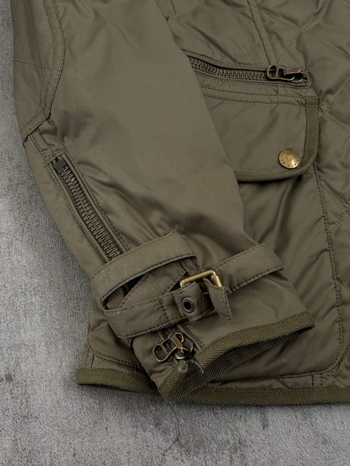 Ralph Lauren Ralph Lauren Olive Green Down & Feather Quilted Zip Jacket Size M / US 6-8 / IT 42-44 - 5 Thumbnail