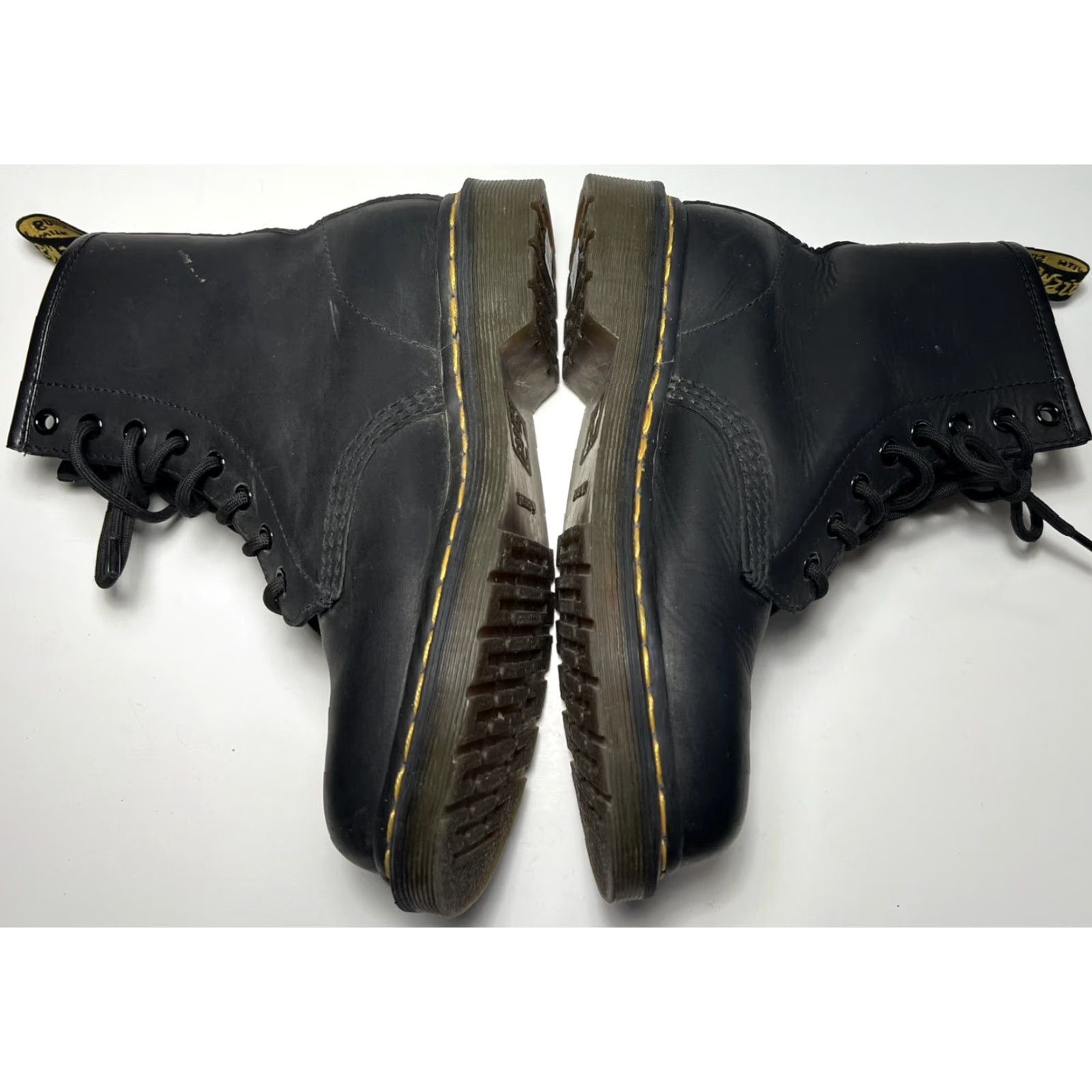 Dr. Martens Dr Martens 11822 Leather Combat Boots Black Unisex Adults Mens Womens 6 37 UK 4 US 6 EU 37 Lace Up Coffin? Size US 4 / IT 34 - 3 Thumbnail