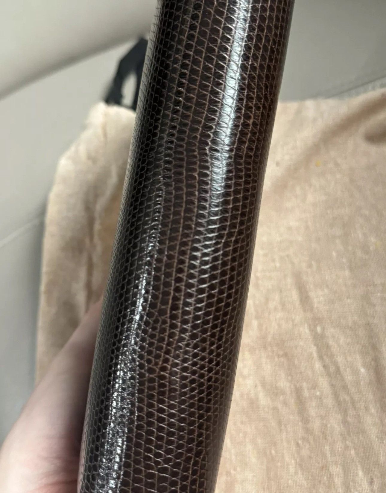 Gucci Gucci Rare Dark Brown Lizard Clutch Wallet Size ONE SIZE - 8 Thumbnail
