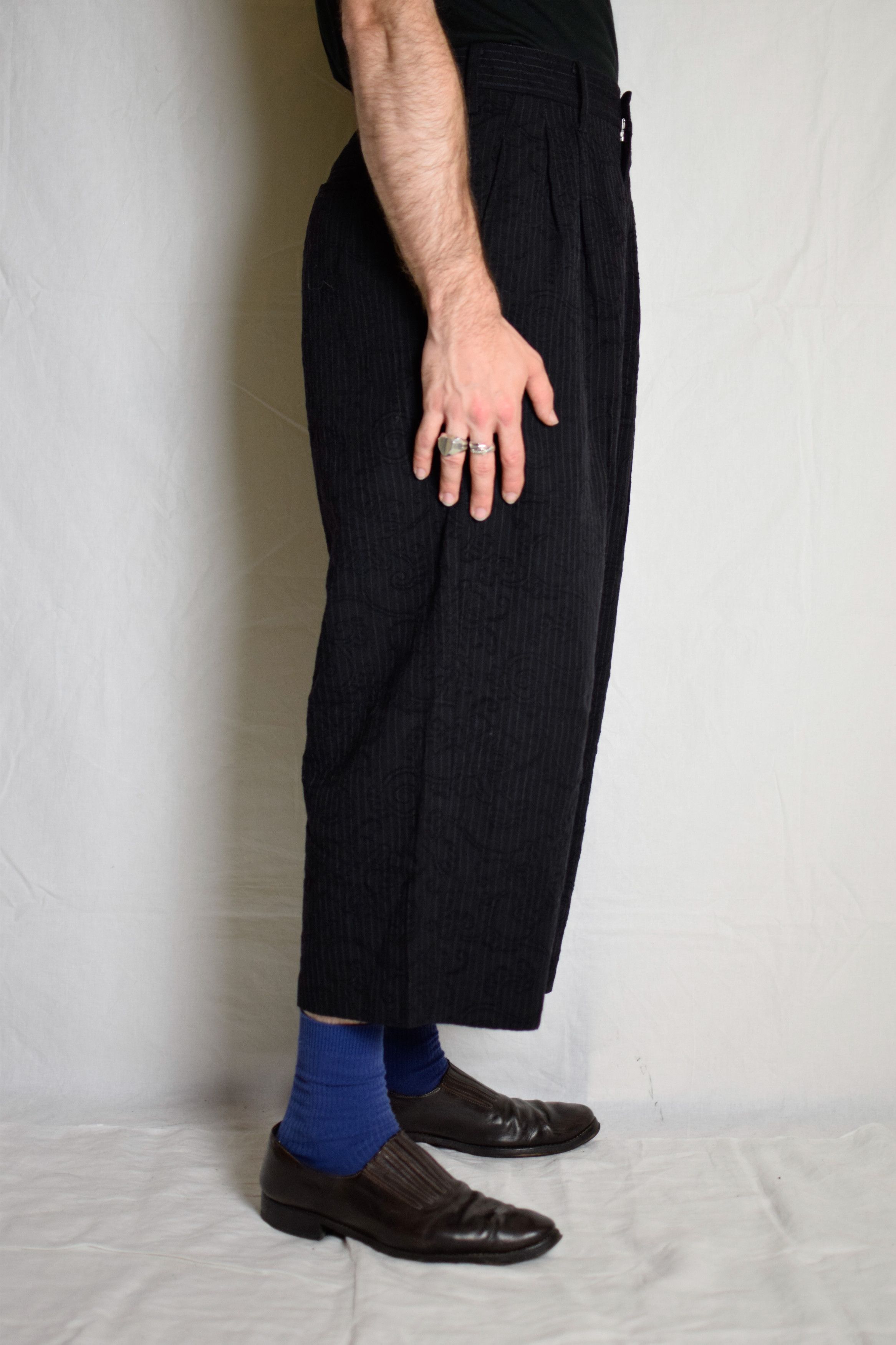 Yohji Yamamoto YYPH AW98 Wide Brocade Pants - HY-P21-162 Size US 30 / EU 46 - 5 Thumbnail
