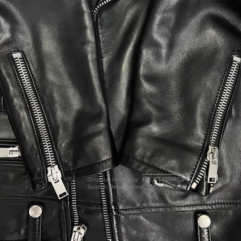 Saint Laurent Paris Saint Laurent Paris Classic Biker Sheepskin Jacket Size XS / US 0-2 / IT 36-38 - 5 Thumbnail