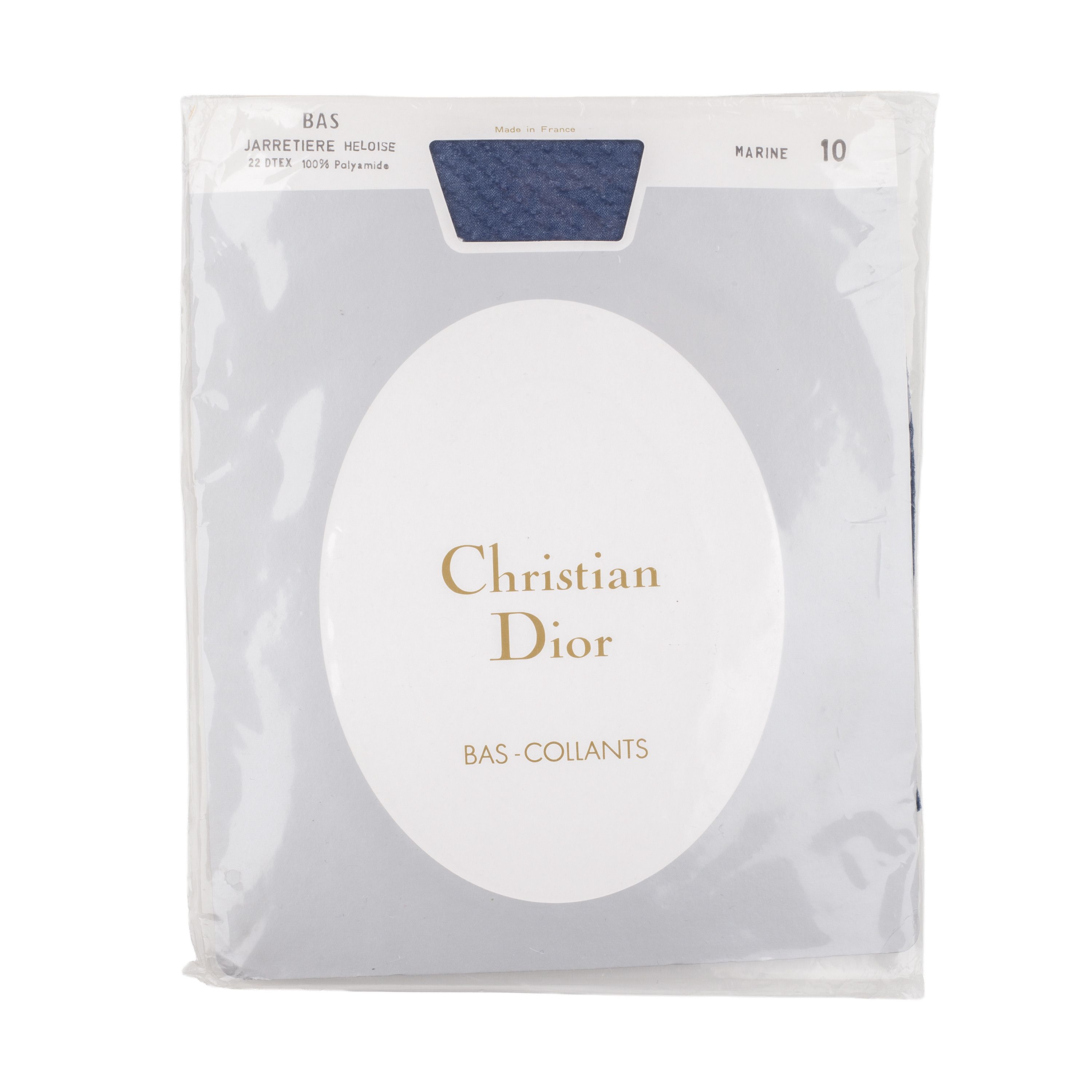 Dior Christian Dior Thigh-High Navy Vintage Stockings Size ONE SIZE - 1 Thumbnail