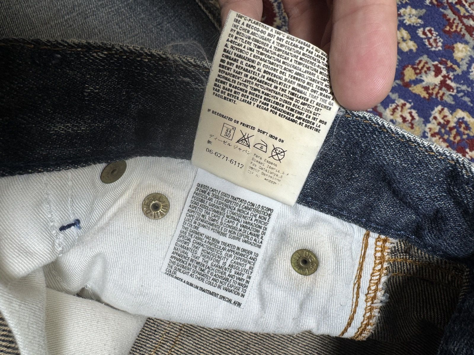 Diesel 24-26x29 Diesel Zink Low Rise Bootcut Flared Faded Jeans Y2K Size 24" / US 00 / IT 34 - 8 Thumbnail