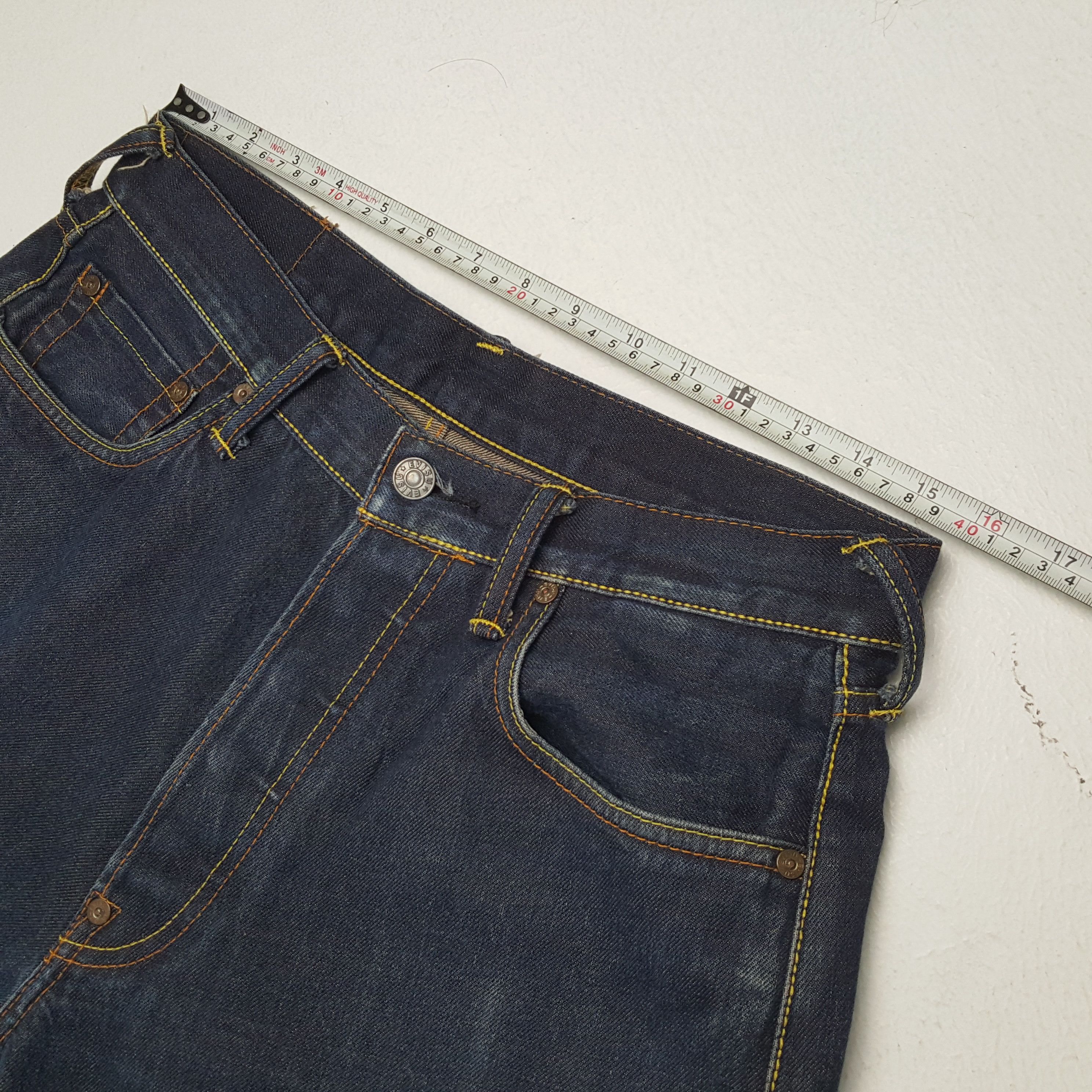 Evisu × Japanese Brand × Vintage Vintage EVISU Japanese Brand Daicock Style Blue Jeans Size US 31 - 7 Thumbnail