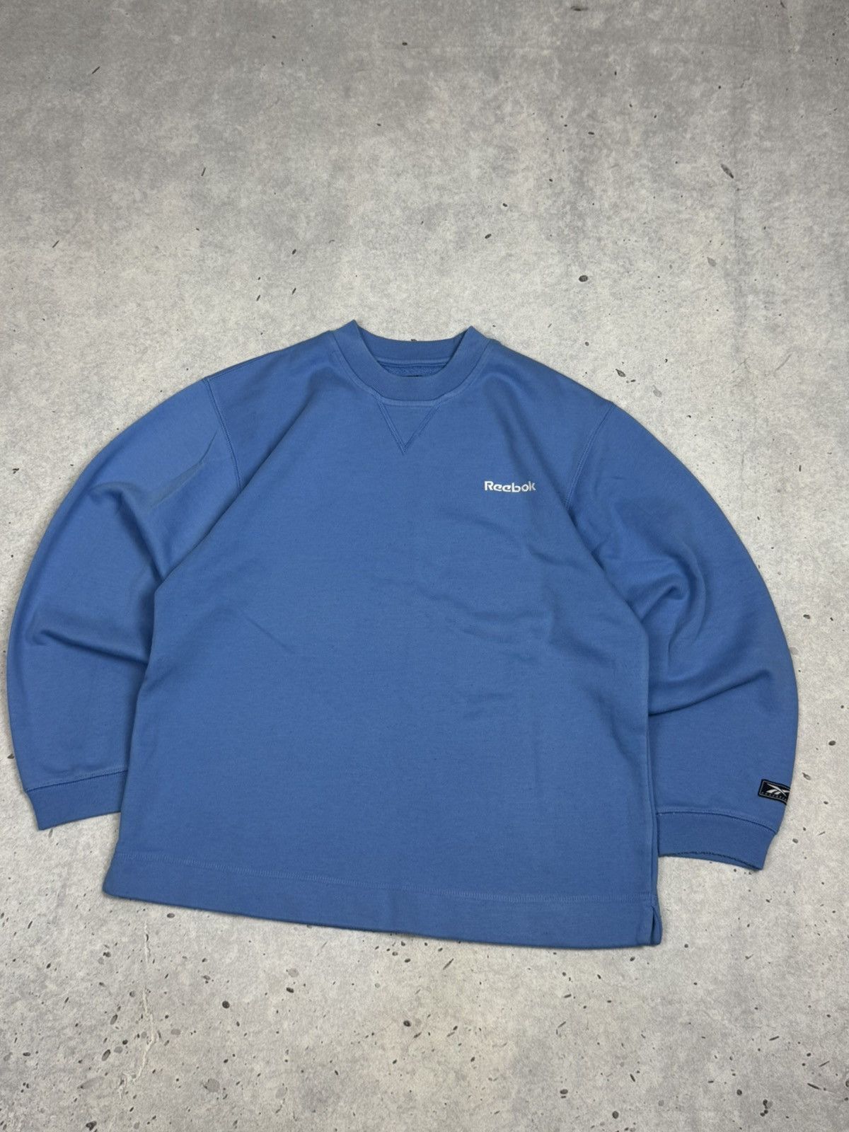 Reebok Vintage Reebok Women’s Spell Out Baby Blue Sweatshirt Size L / US 10 / IT 46 - 3 Thumbnail