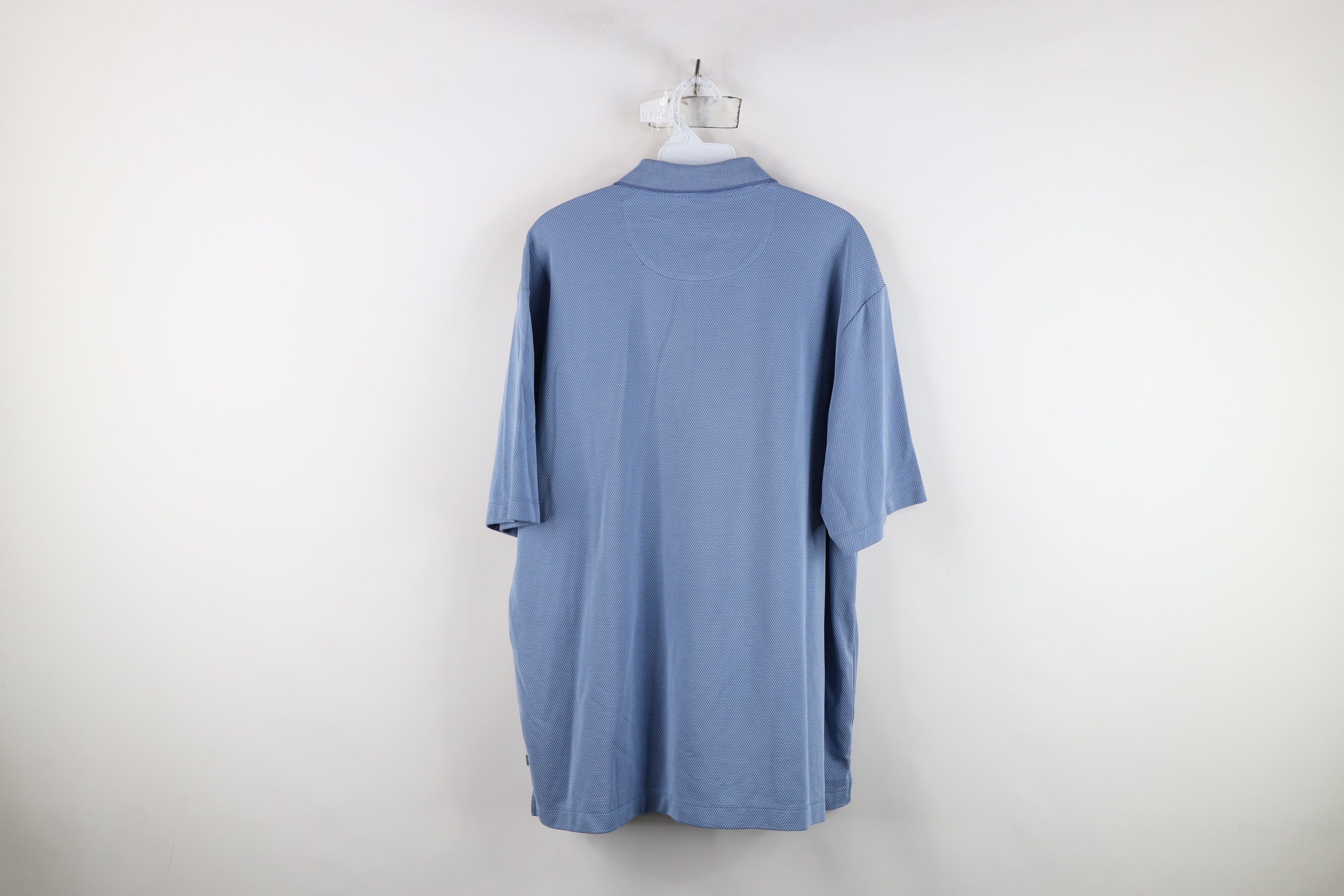 Tommy Bahama Vintage Tommy Bahama Waffle Knit Golf Polo Shirt Blue Size US L / EU 52-54 / 3 - 12 Thumbnail