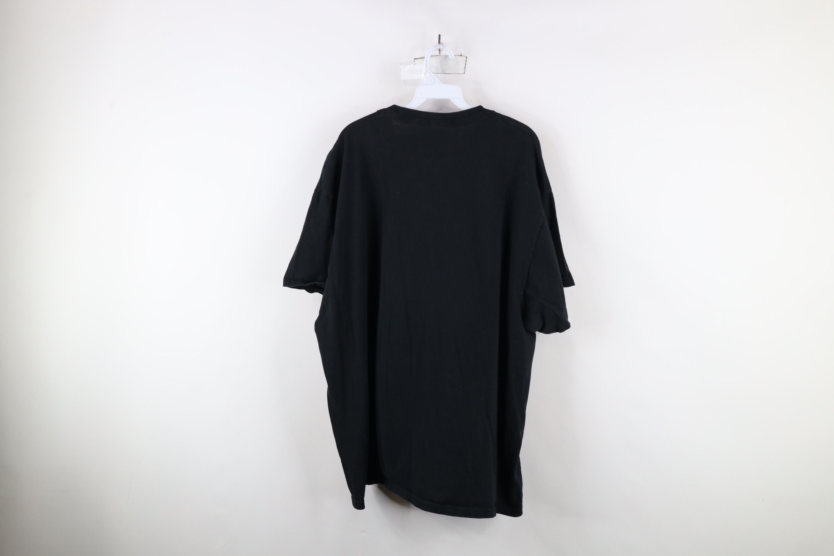 Vintage Vintage 90s Streetwear Blank Cotton Pocket T-Shirt Black Size US XXL / EU 58 / 5 - 10 Thumbnail