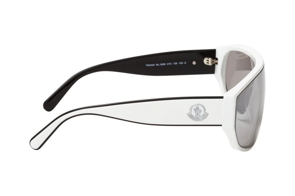 Moncler o1y0225 Size : OS / 99 mm Sunglasses in White/Grey Size ONE SIZE - 3 Thumbnail
