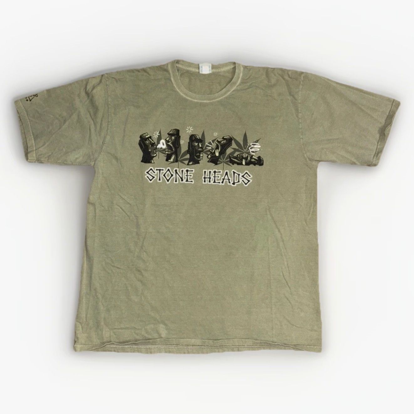 Vintage VINTAGE Crazy Shirts Stone Heads Surf Graphic Tee XL Green 90s Y2K Mens T-Shirt Graphic Print Crew Neck Short Sleeve Cotton Vintage Wear Size US XL / EU 56 / 4 - 2 Thumbnail