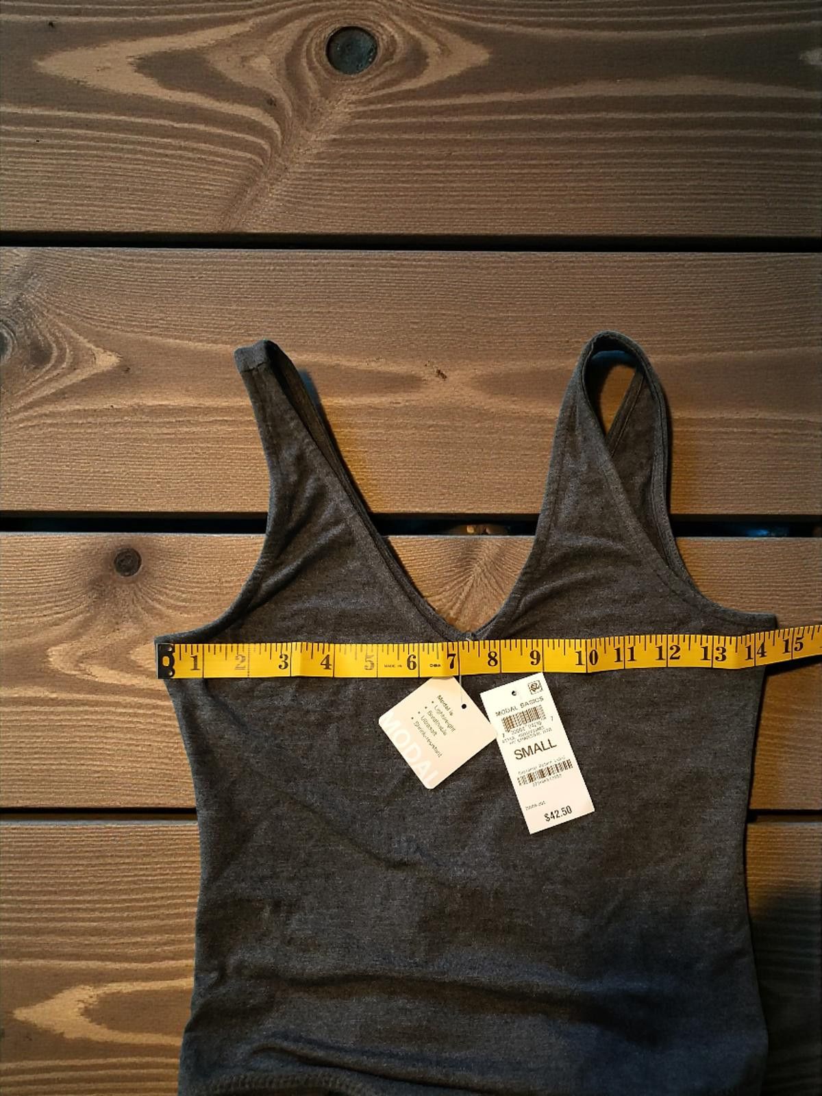 Alfani Alfani Intimates Small Size Gray Modal Bodysuit Size ONE SIZE - 7 Thumbnail
