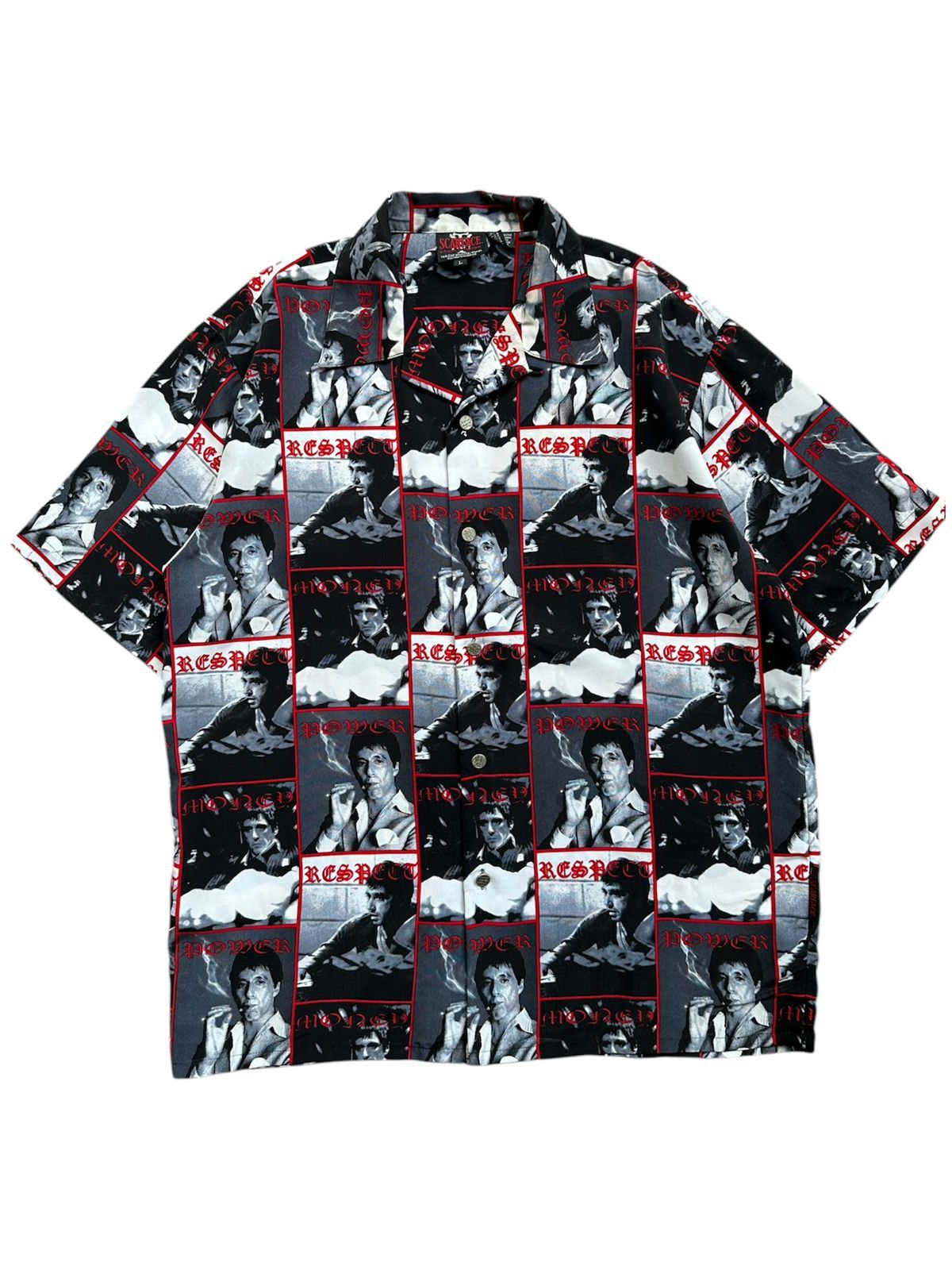 Vintage RARE! Vintage scarface button down short sleeve shirt Size US XL / EU 56 / 4 - 1 Thumbnail
