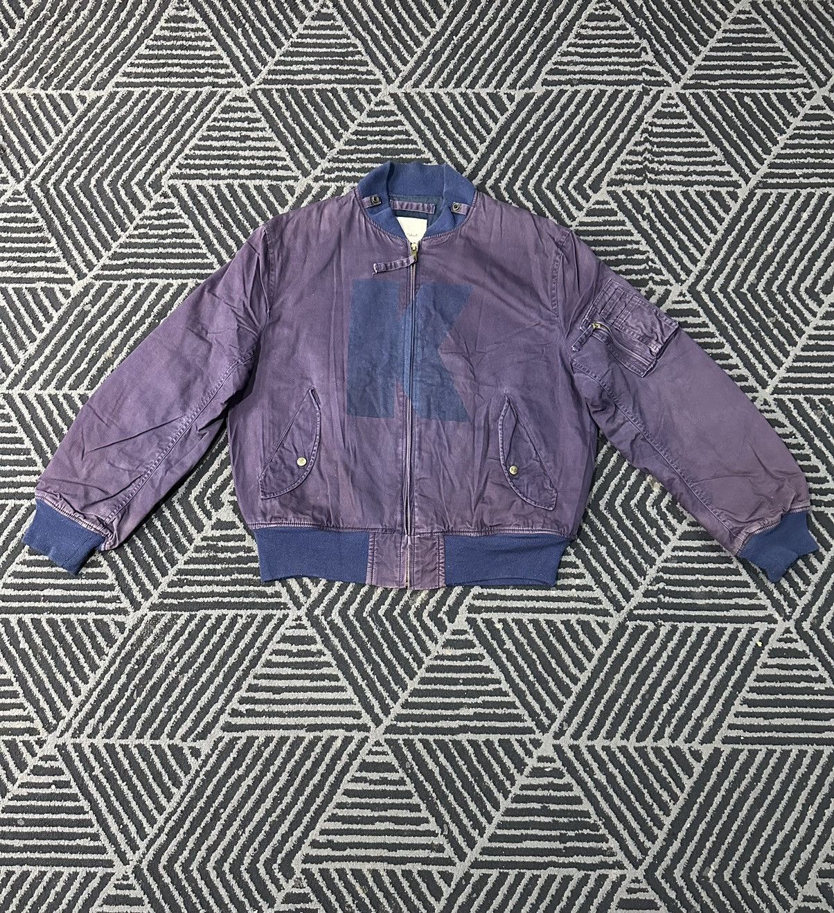 Designer × Karl Helmut × Vintage Vintage KARL HELMUT Patches Design Bomber Jacket Size US XL / EU 56 / 4 - 5 Thumbnail