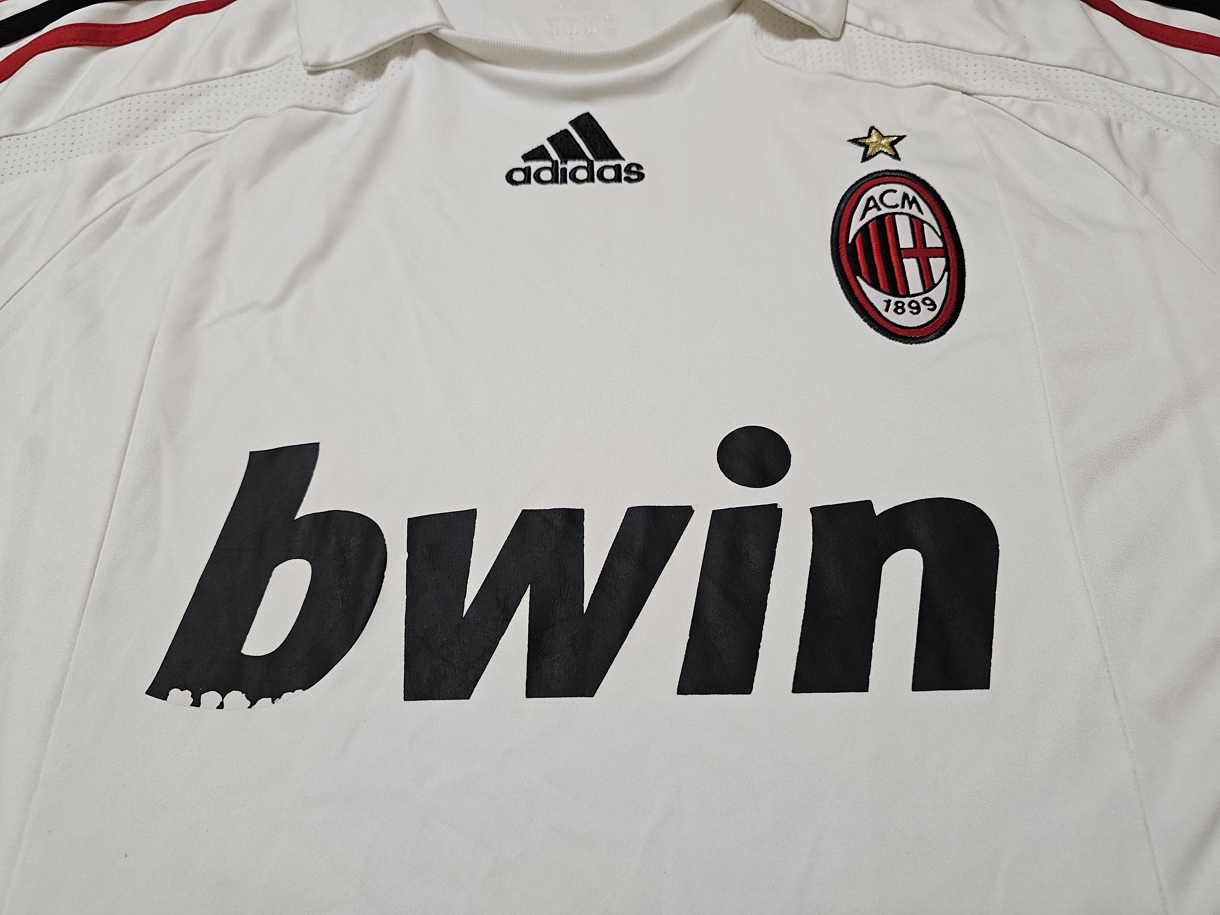 Adidas AC MILAN 2007 2008 AWAY VINTAGE FOOTBALL SHIRT SOCCER JERSEY Size US L / EU 52-54 / 3 - 3 Thumbnail