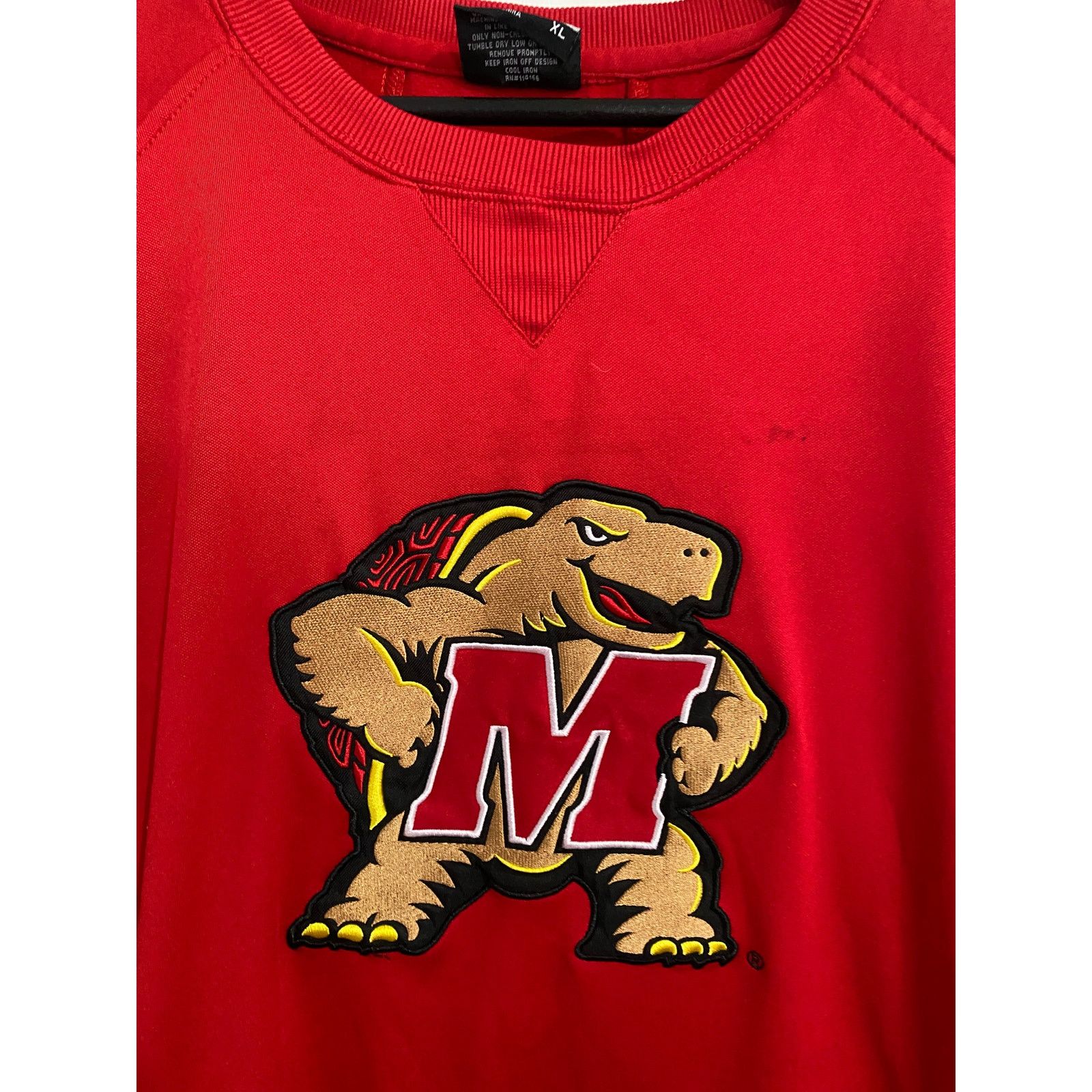 Colosseum Athletics Maryland Terrapins Red Crewneck Sweatshirt Size XL Size US XL / EU 56 / 4 - 2 Thumbnail