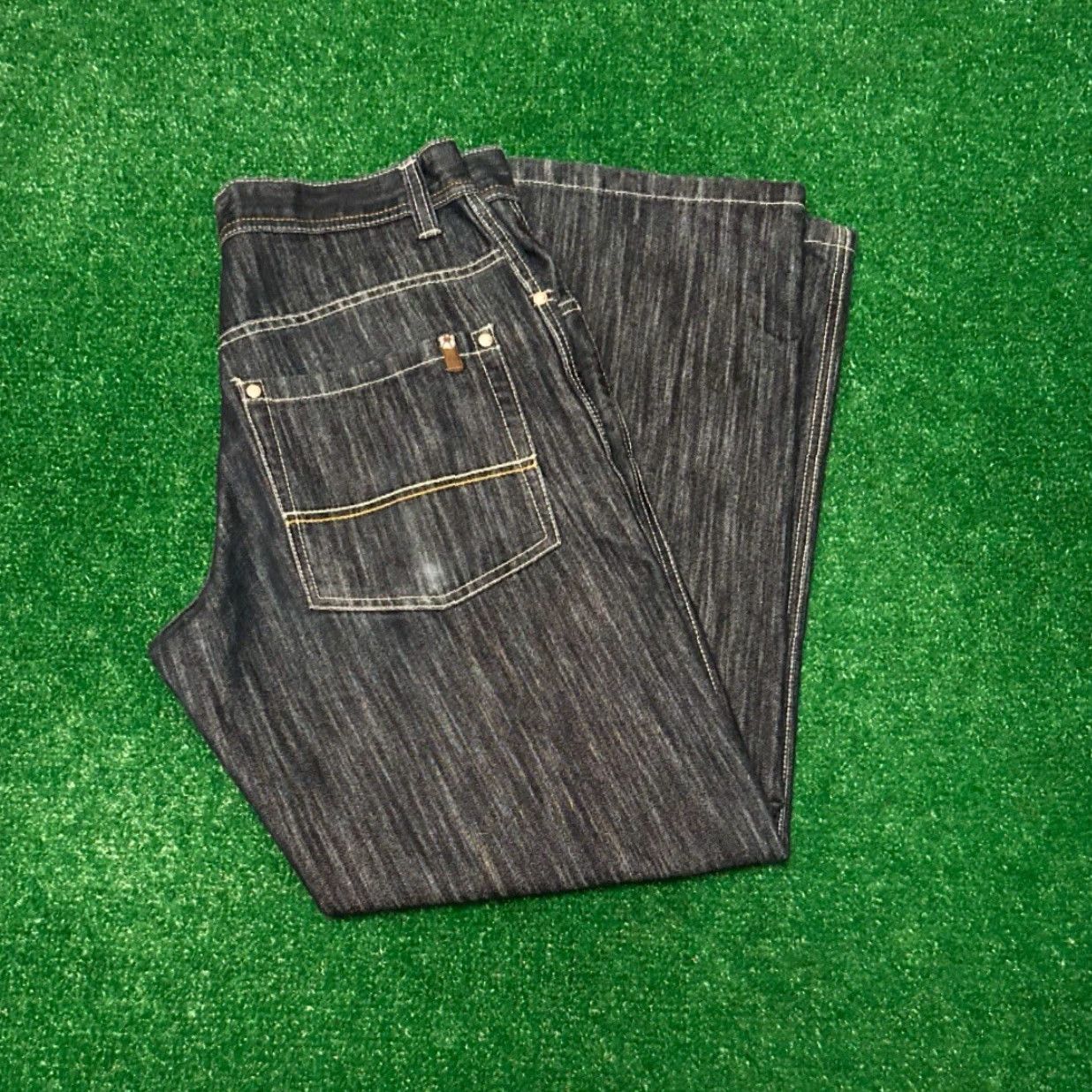 Southpole VINTAGE Southpole Jeans Baggy Wide-Leg Dark Wash 30x31 Mens Grunge Y2K Skater Hip Hop Punk Vintage VTG Mens Size US 30 / EU 46 - 5 Thumbnail