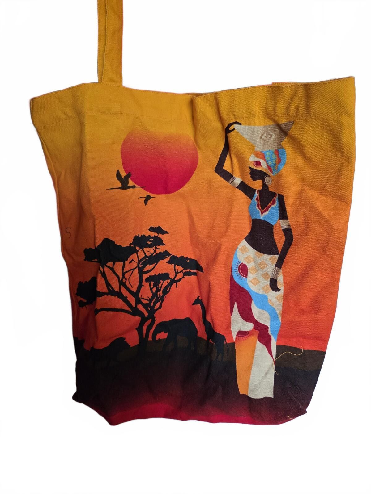 Anthony Vaccarello ANTTHONY Original African Sunset Tunic & Tote Bag Set Large Size L / US 10 / IT 46 - 11 Thumbnail