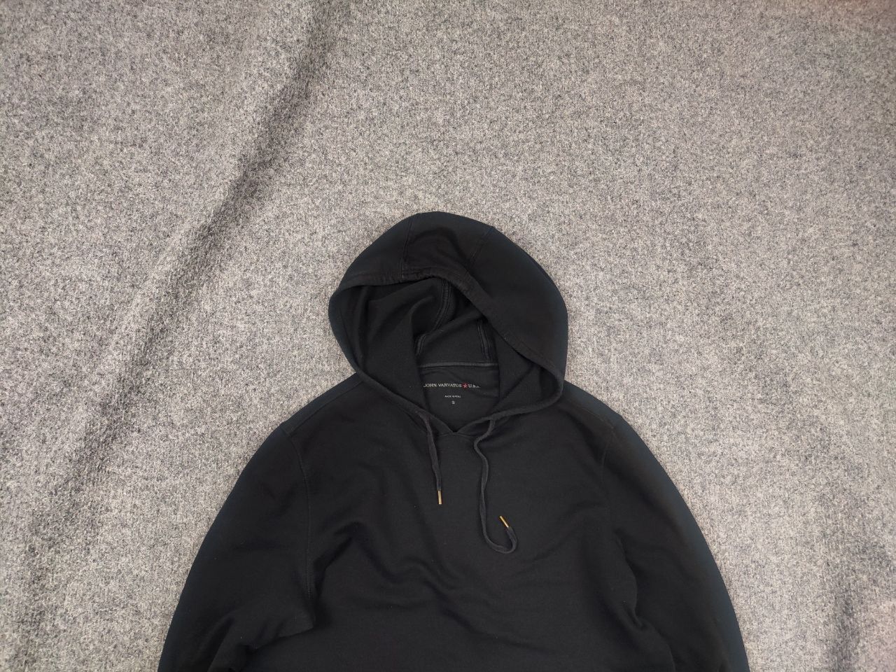 John Varvatos John Varvatos USA Design Black Cotton Blend Hoodie Vintage Size US S / EU 44-46 / 1 - 2 Thumbnail