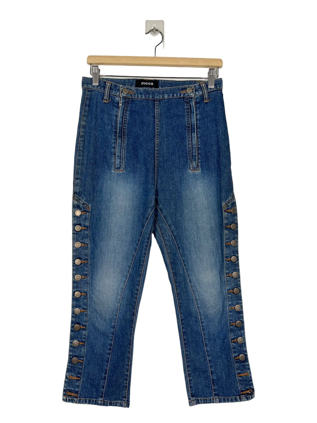 CABANE de ZUCCa × Issey Miyake × Zucca 🔥 ZUCCA BUTTON SIDE DENIM Size 28" / US 6 / IT 42 - 1 Thumbnail