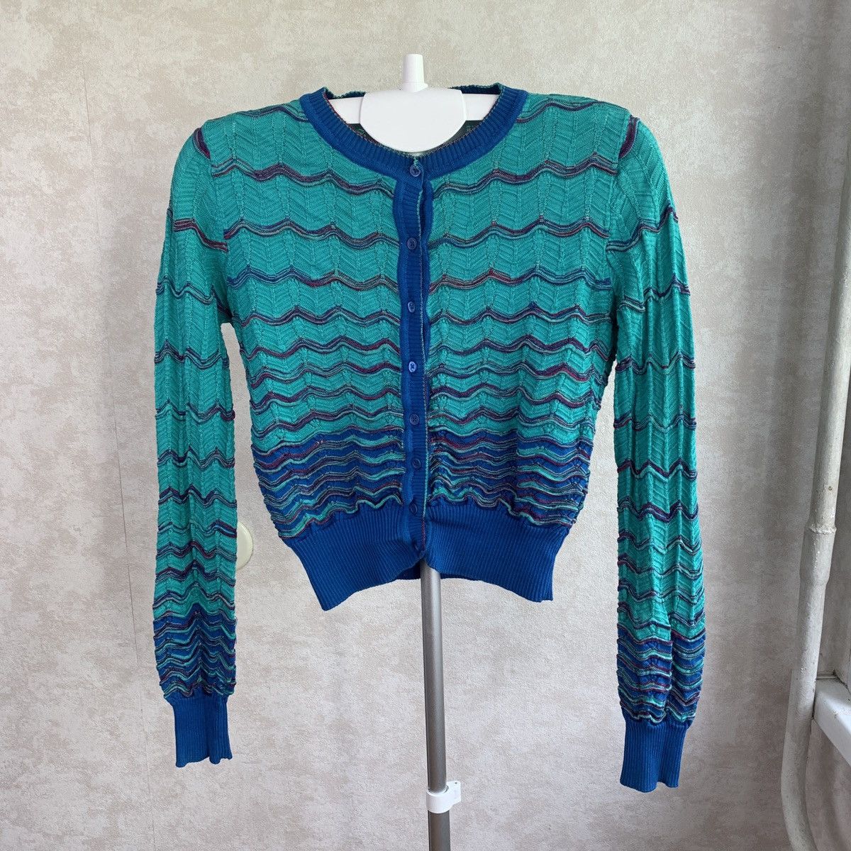 Missoni × Vintage Vintage Cardigan Missoni Knit Size M / US 6-8 / IT 42-44 - 1 Thumbnail