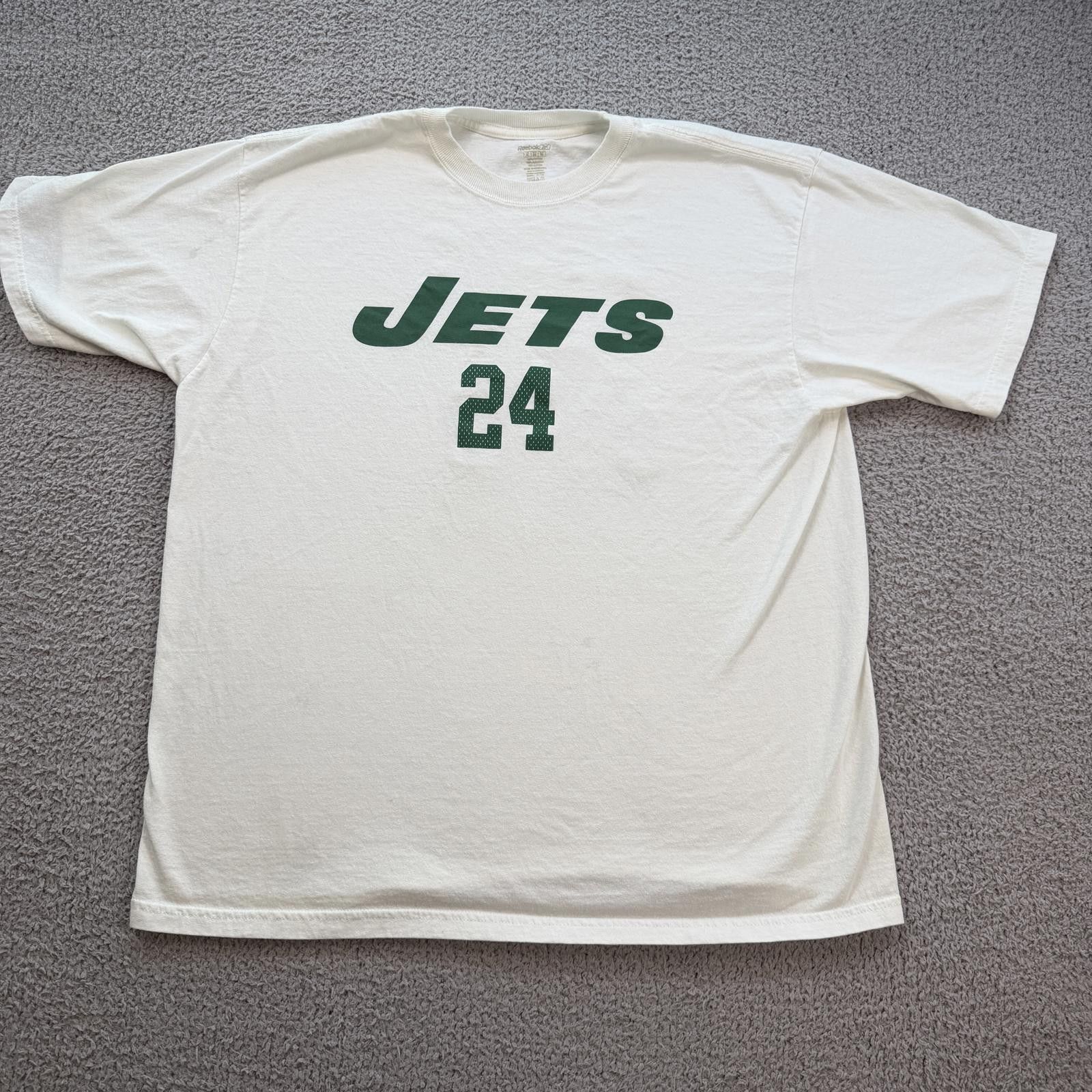 Reebok Reebok New York Jets Darrelle Revis 24 T Shirt Mens XL NFL Size US XL / EU 56 / 4 - 1 Thumbnail