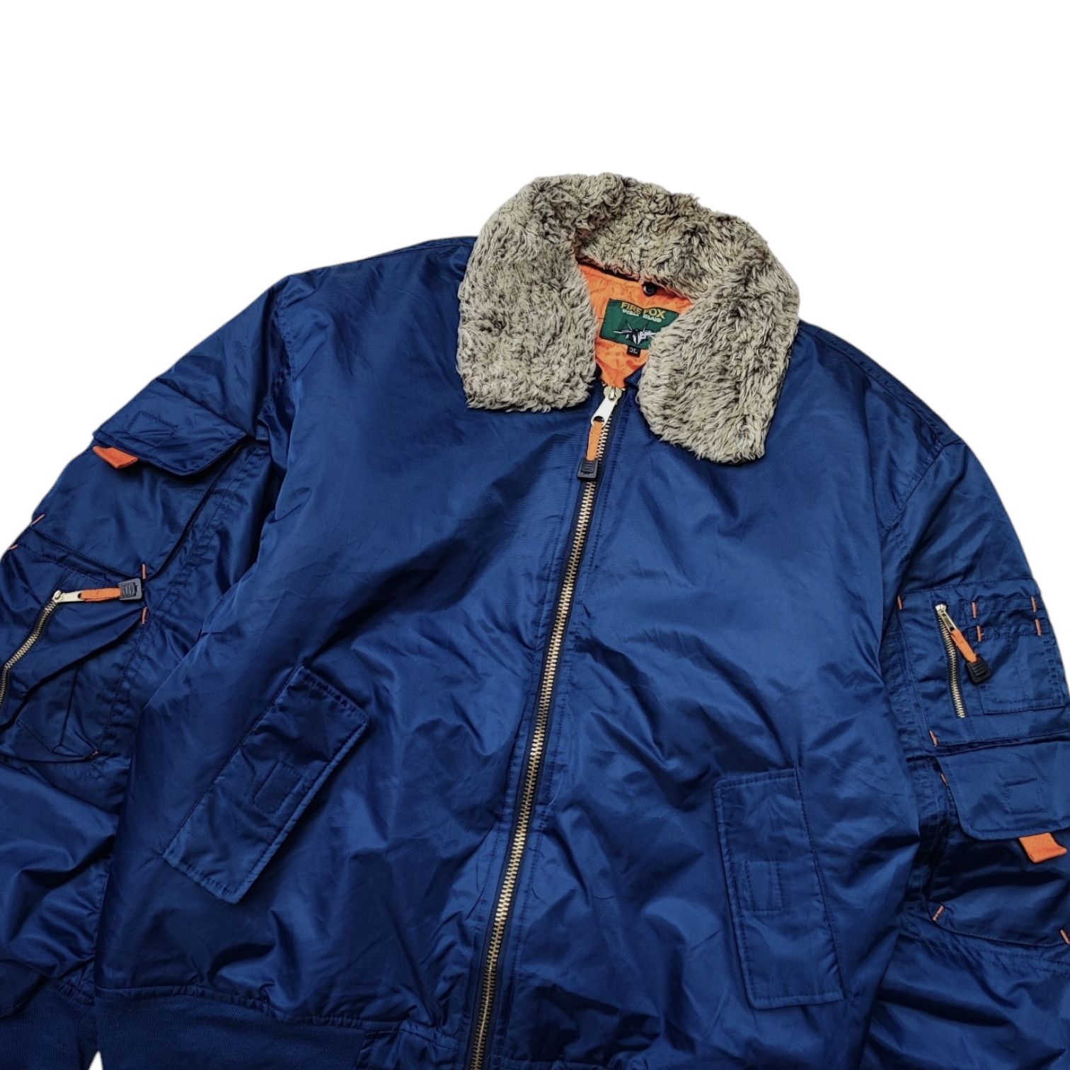 Other Vintage Fire Fox World Island Bomber Flight Jacket Size US XL / EU 56 / 4 - 3 Thumbnail