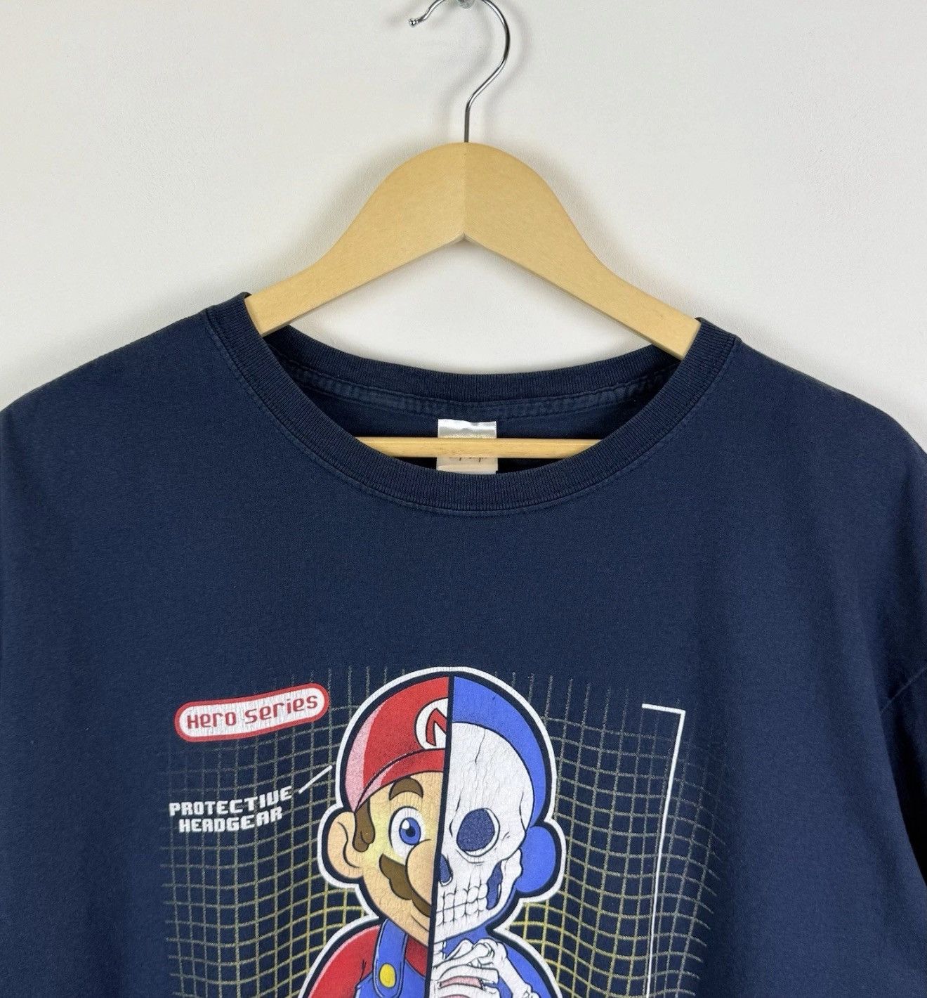 Gildan Super Mario Player One Hero Series T-Shirt Blue Nintendo Top Size US XL / EU 56 / 4 - 2 Thumbnail