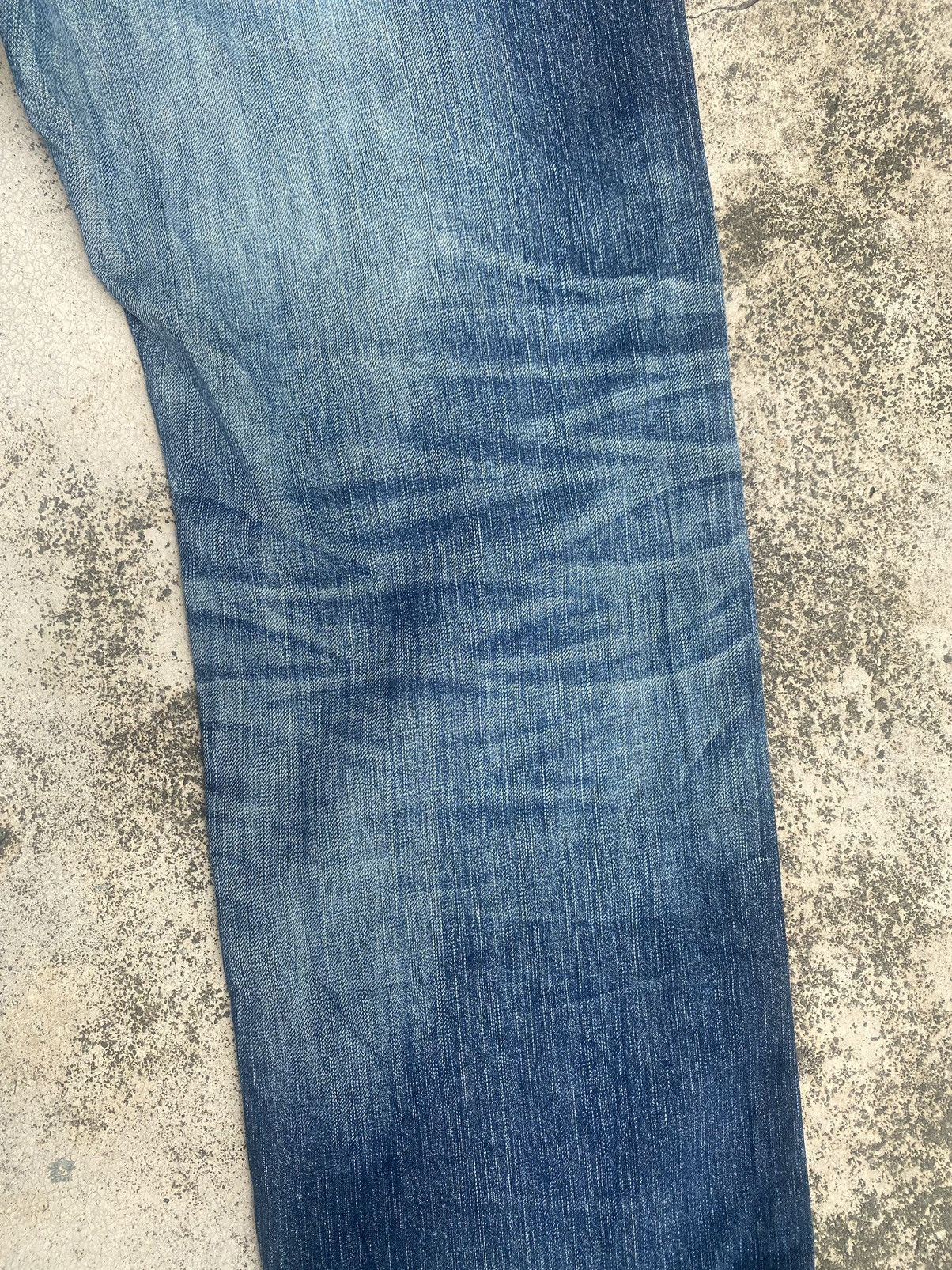 Edwin × Japanese Brand × Vintage Vintage y2k Edwin Faded Loose Denim Jeans Size US 36 / EU 52 - 16 Thumbnail