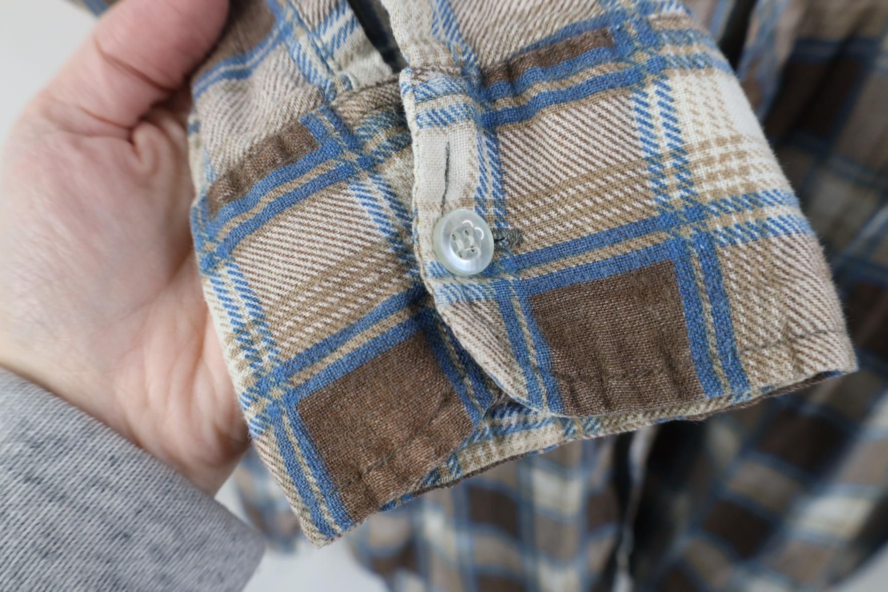 Vintage Vintage 70s Streetwear Western Flannel Button Shirt Plaid Size US L / EU 52-54 / 3 - 7 Thumbnail