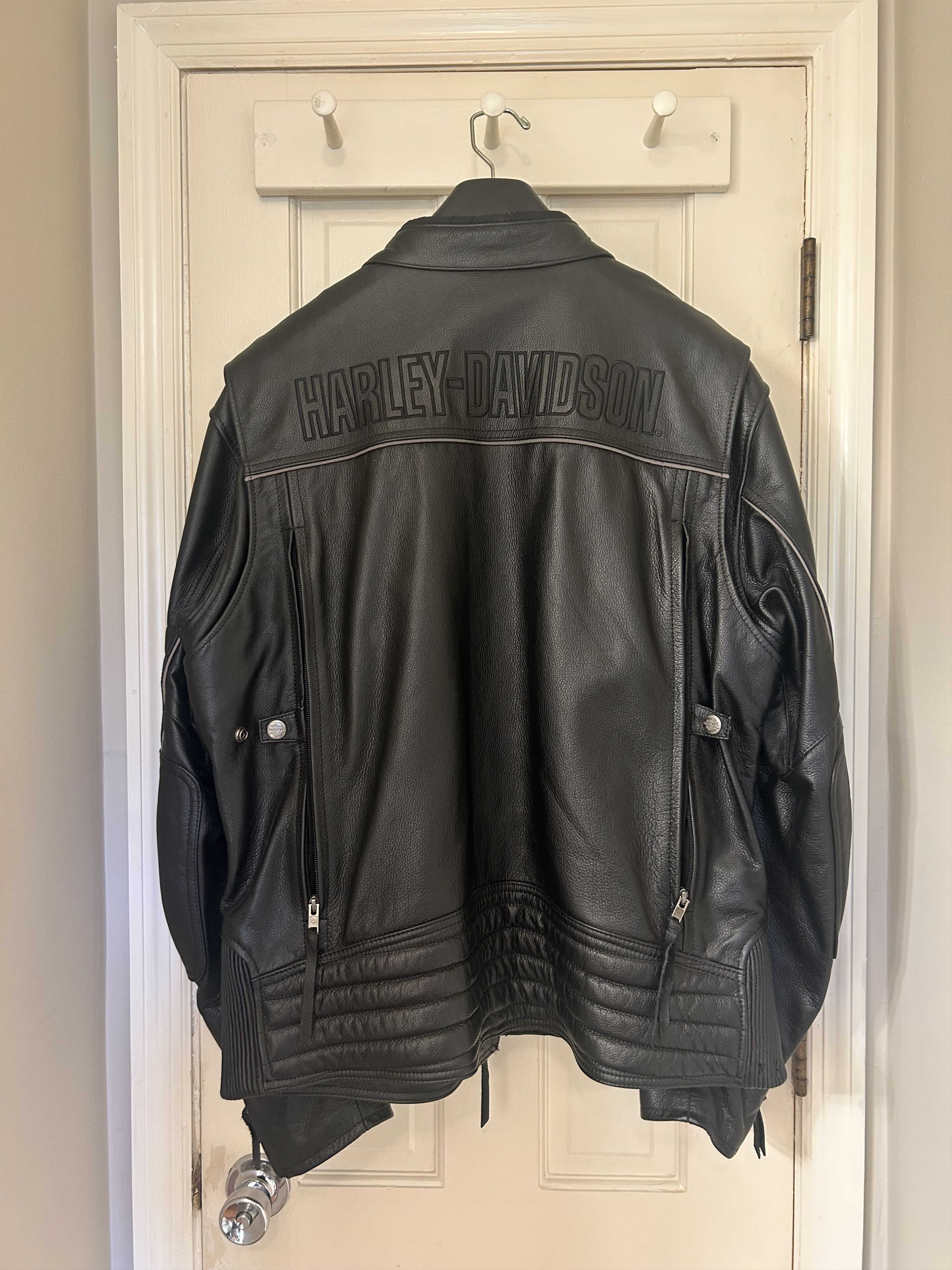 Harley Davidson XL Harley Davidson leather riding jacket Size US XL / EU 56 / 4 - 4 Thumbnail