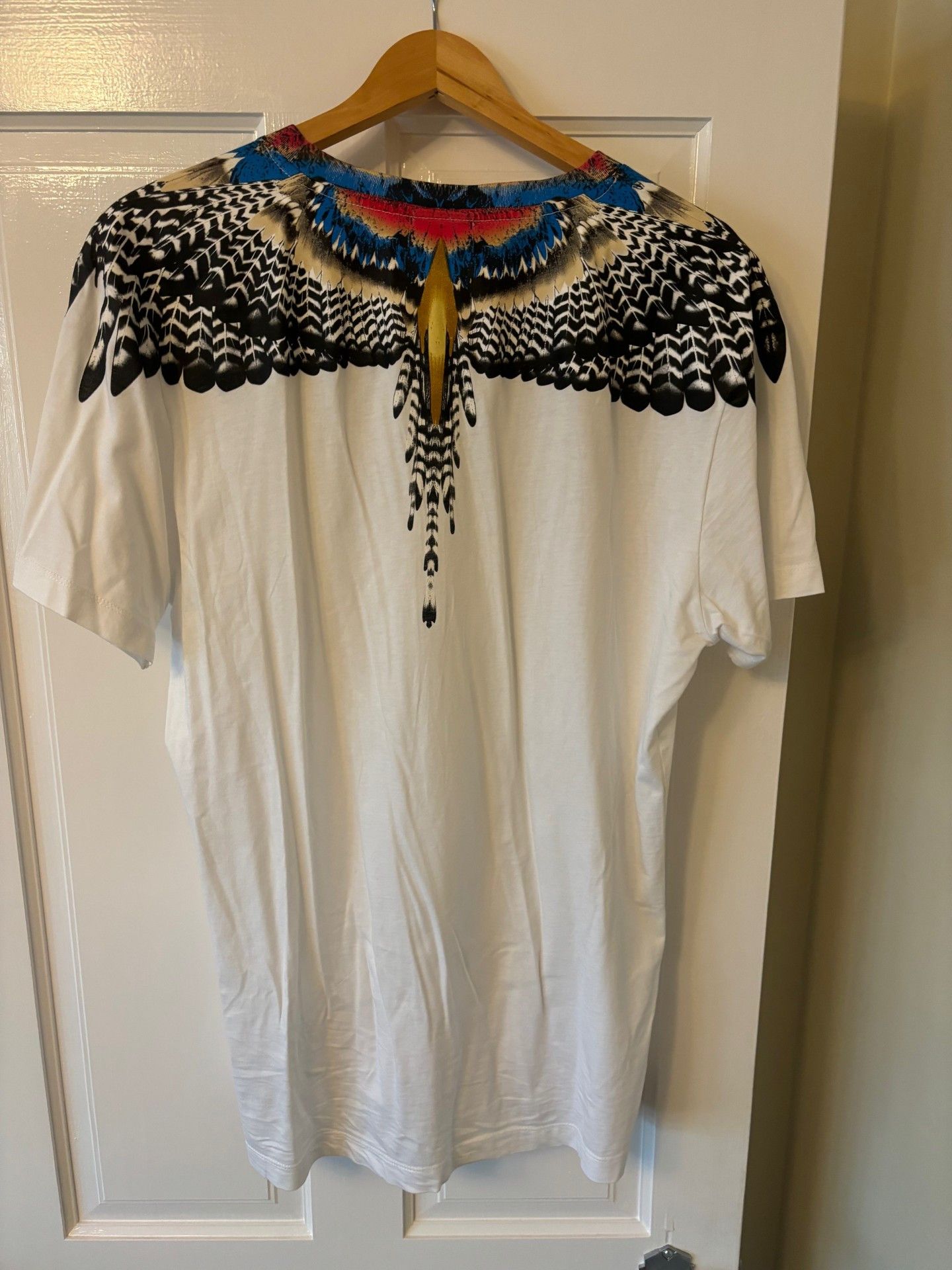 Marcelo Burlon Marcelo Burlon White Graphic T-Shirt Size US L / EU 52-54 / 3 - 2 Thumbnail