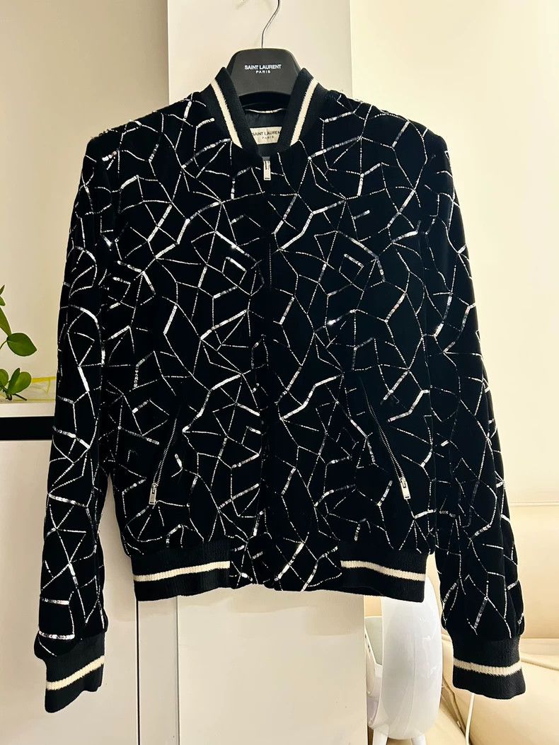 Yves Saint Laurent Saint Laurent 19 FW catwalk style sequin tube embellished v Size US S / EU 44-46 / 1 - 1 Thumbnail